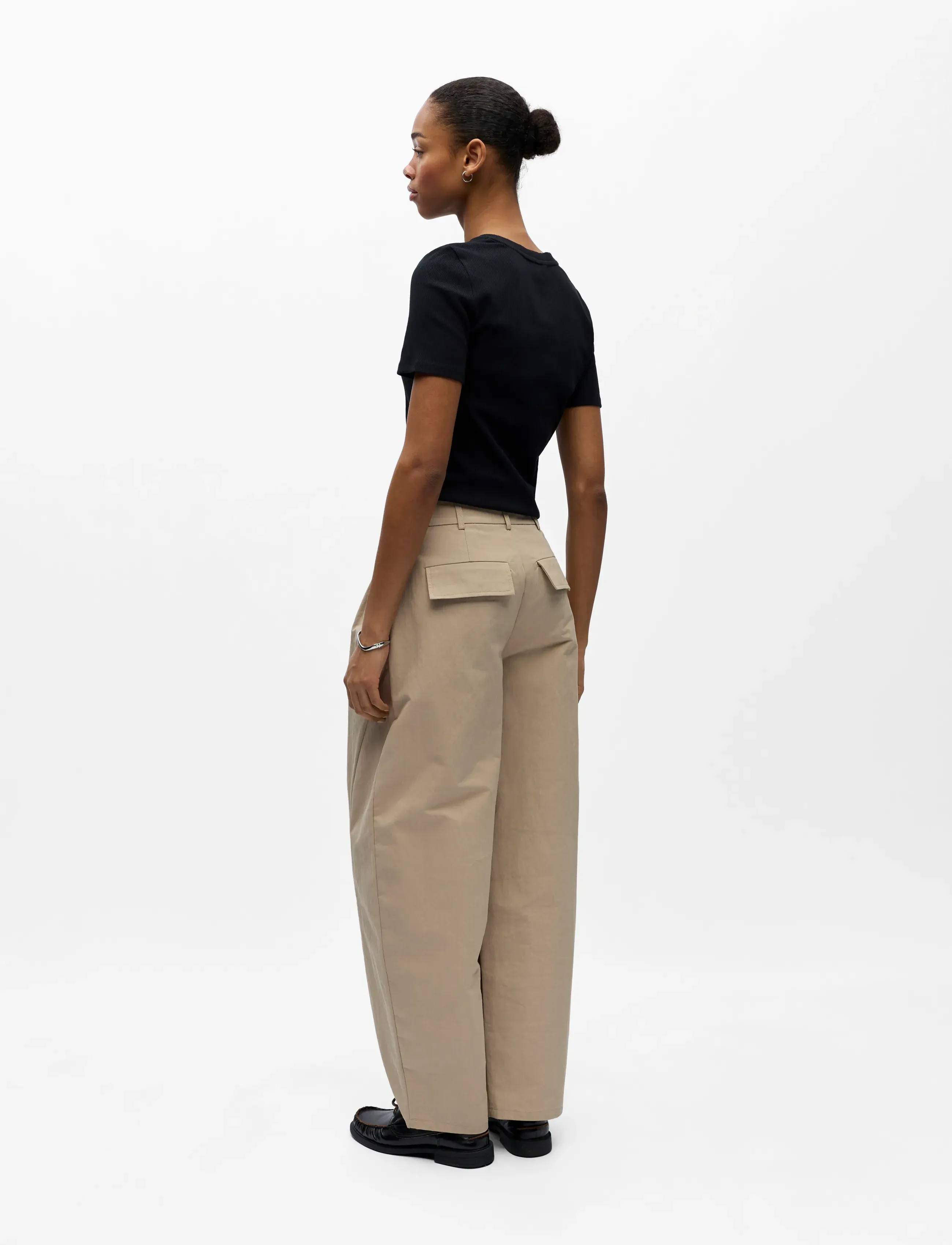 Object - OBJTANYA MW BARREL PANT E VIP 26 - barrel-hosen - humus - 2