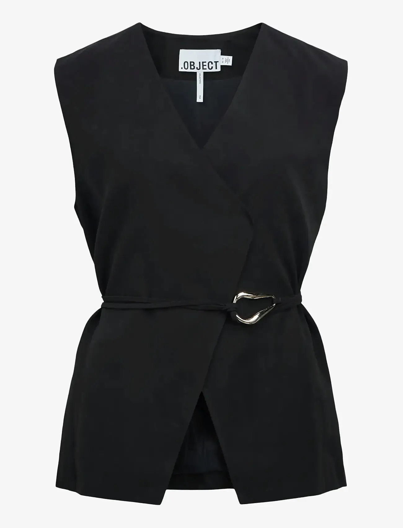 Object - OBJMABEL S/L WAISTCOAT E VIP 26 - frühlingsjacken - black - 1