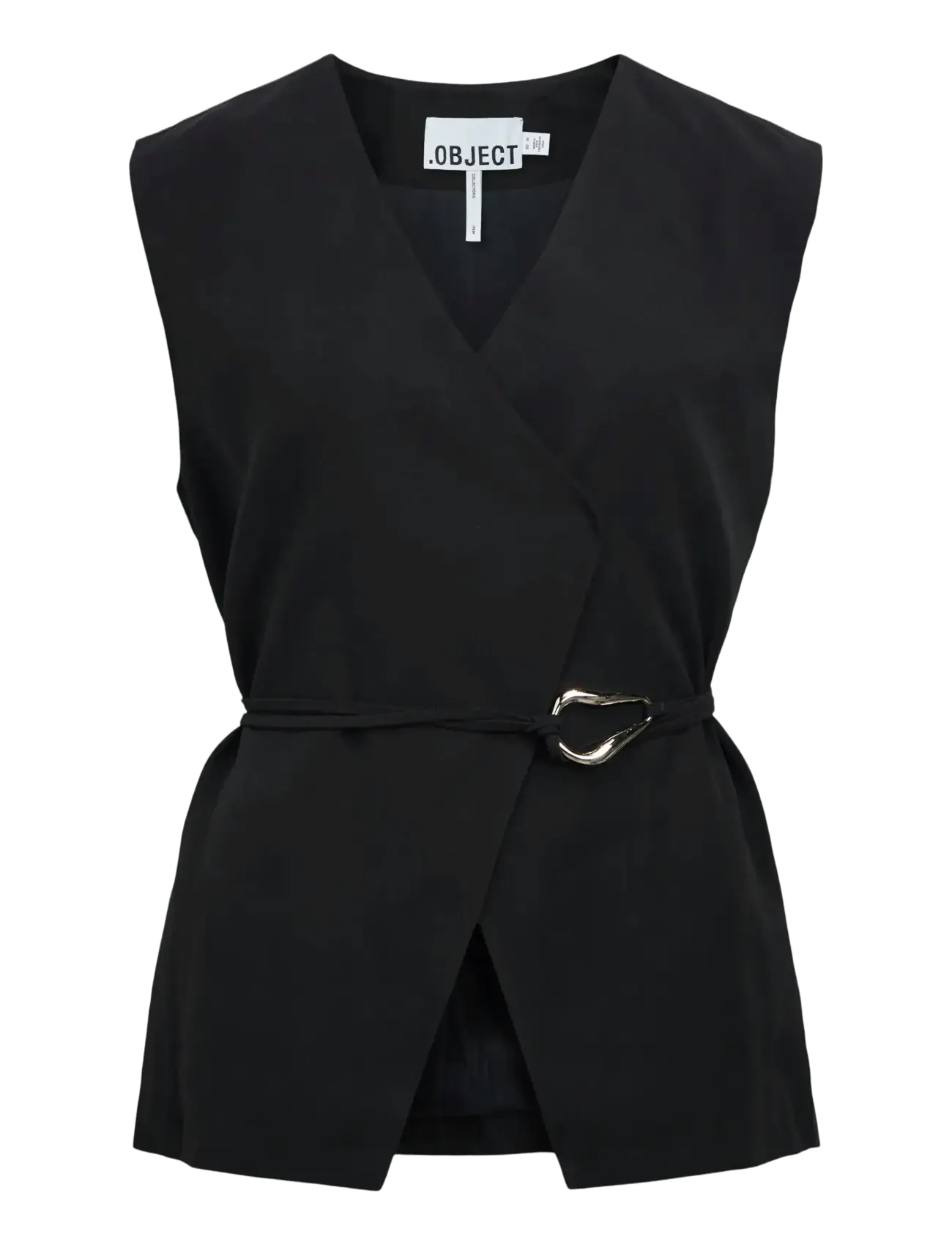 Object OBJMABEL S/L WAISTCOAT E VIP 26 - Tøj - BLACK / black