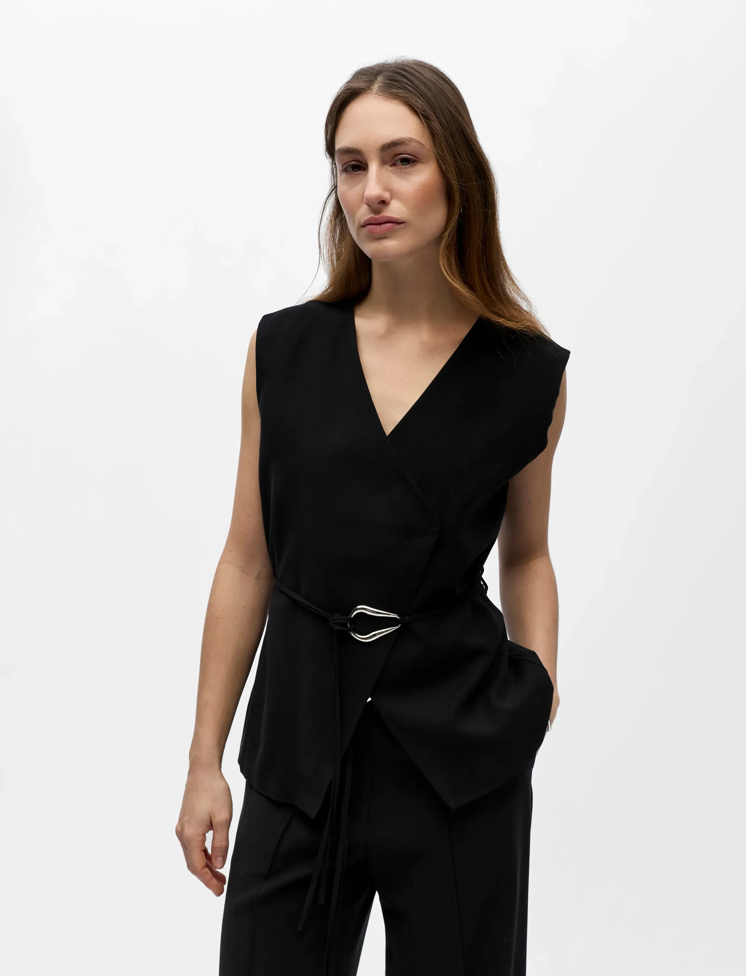Object - OBJMABEL S/L WAISTCOAT E VIP 26 - black - 5