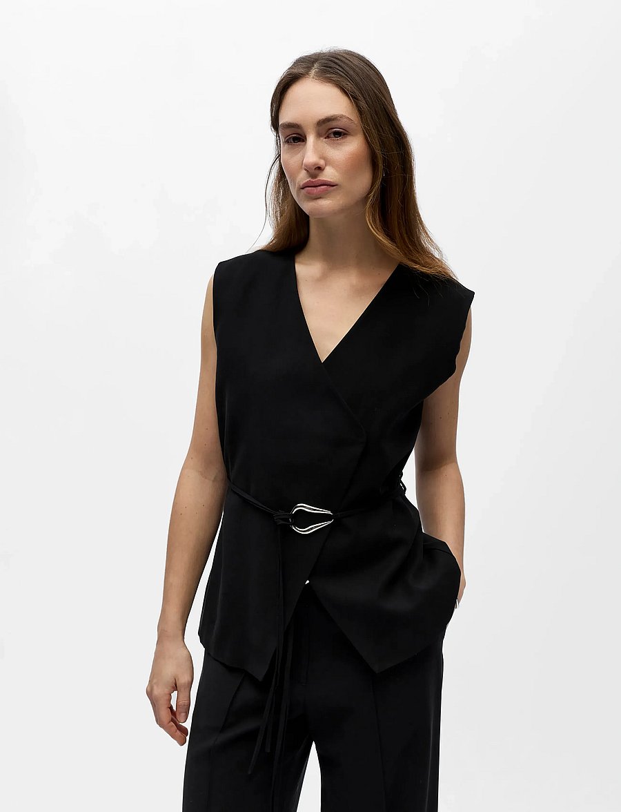 Object - OBJMABEL S/L WAISTCOAT E VIP 26 - black - 5