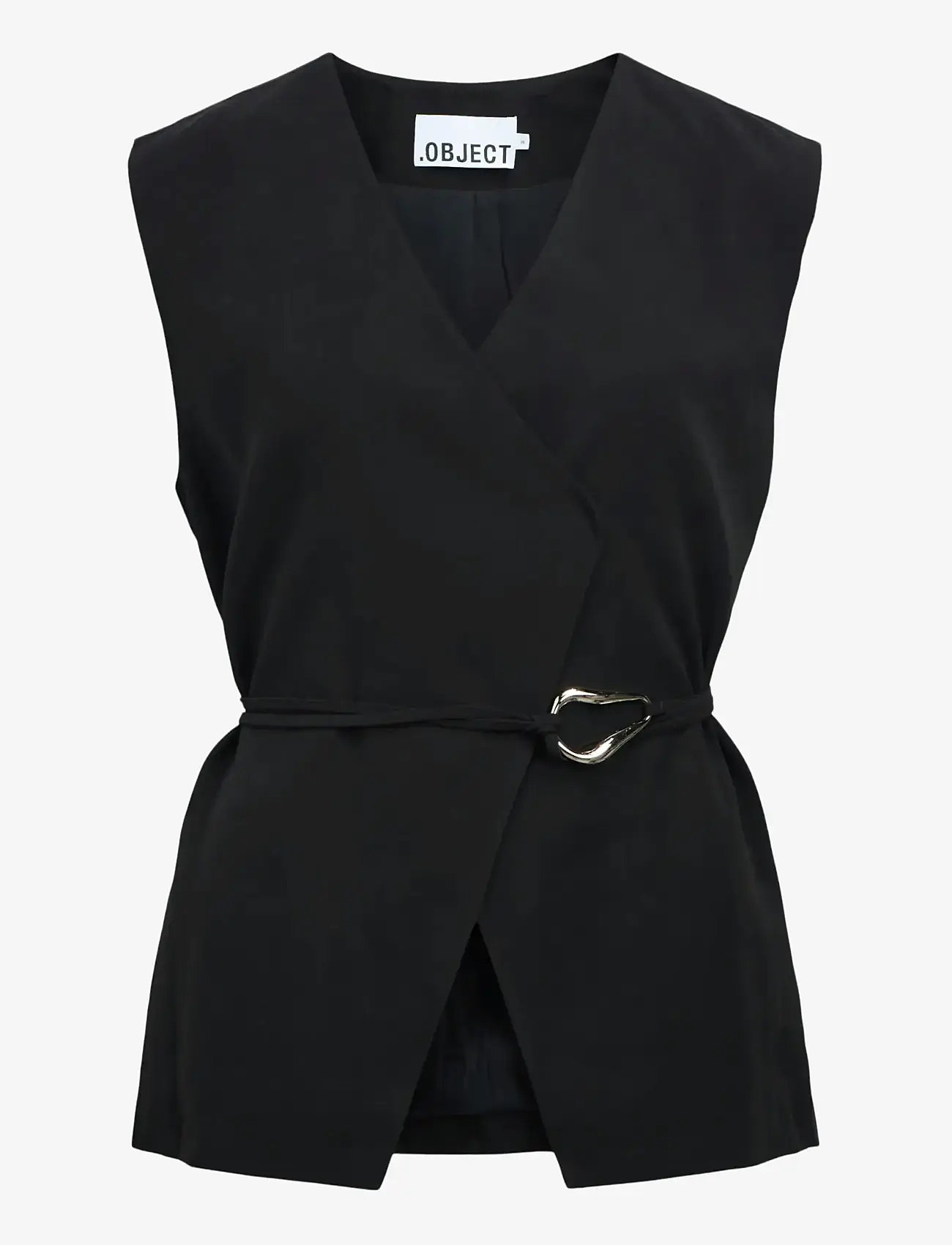 Object - OBJMABEL S/L WAISTCOAT E VIP 26 - frühlingsjacken - black - 3