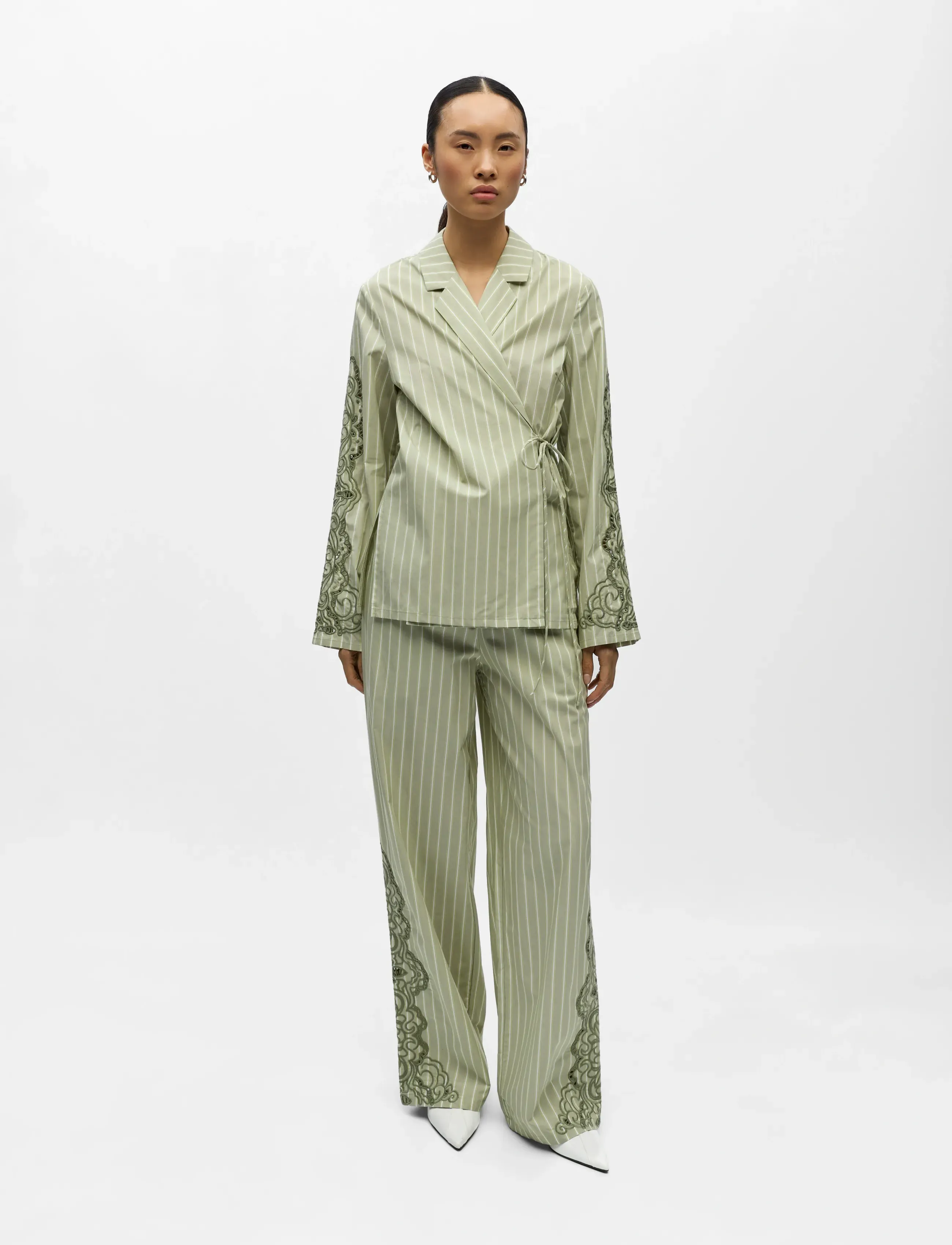 Object OBJMAGDA L/S SHIRT E VIP 26 - Shirts - TEA / khaki/green