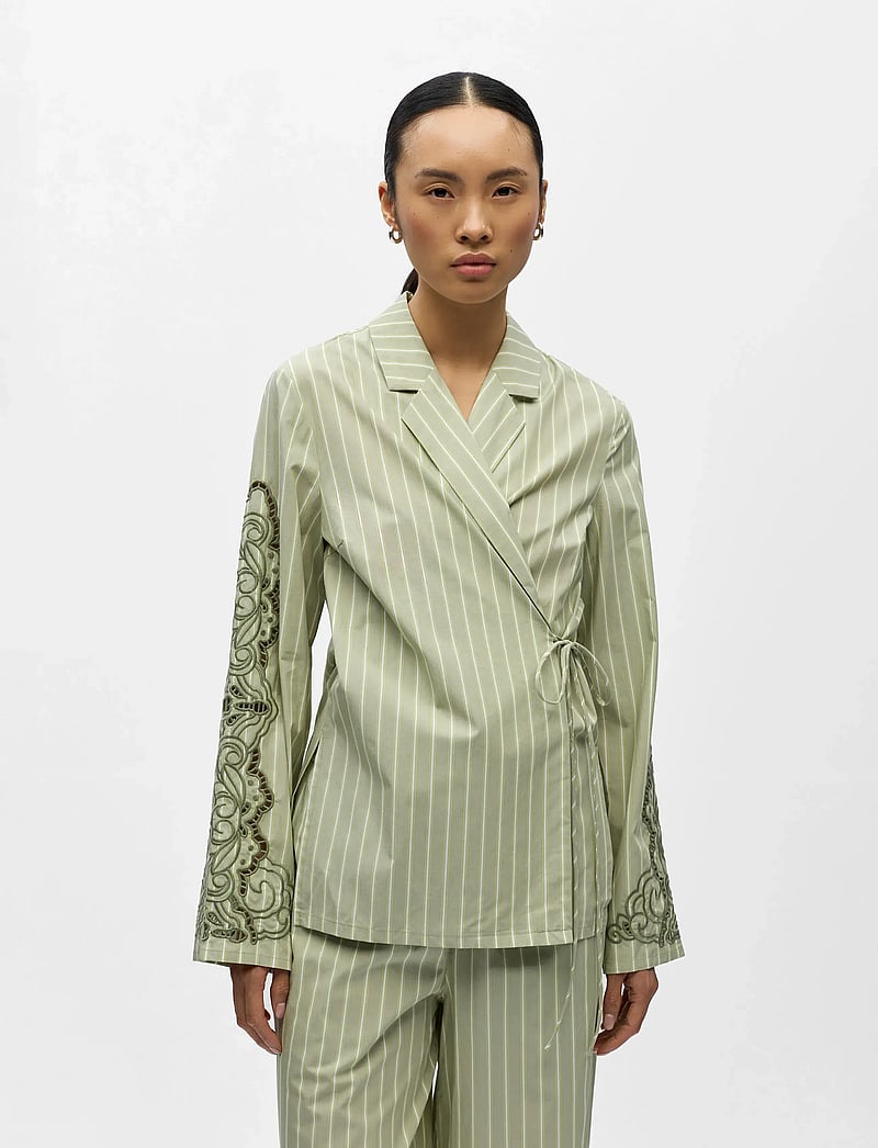 Object - OBJMAGDA L/S SHIRT E VIP 26 - langärmlige hemden - tea - 4