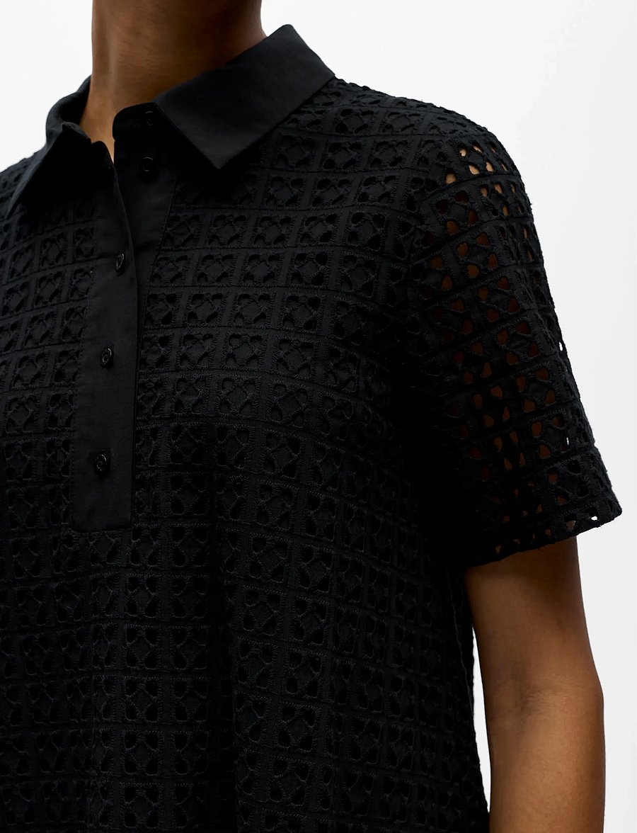 Object - OBJWINNIE S/S SHIRT DRESS E VIP 26 - skjortklänningar - black - 4