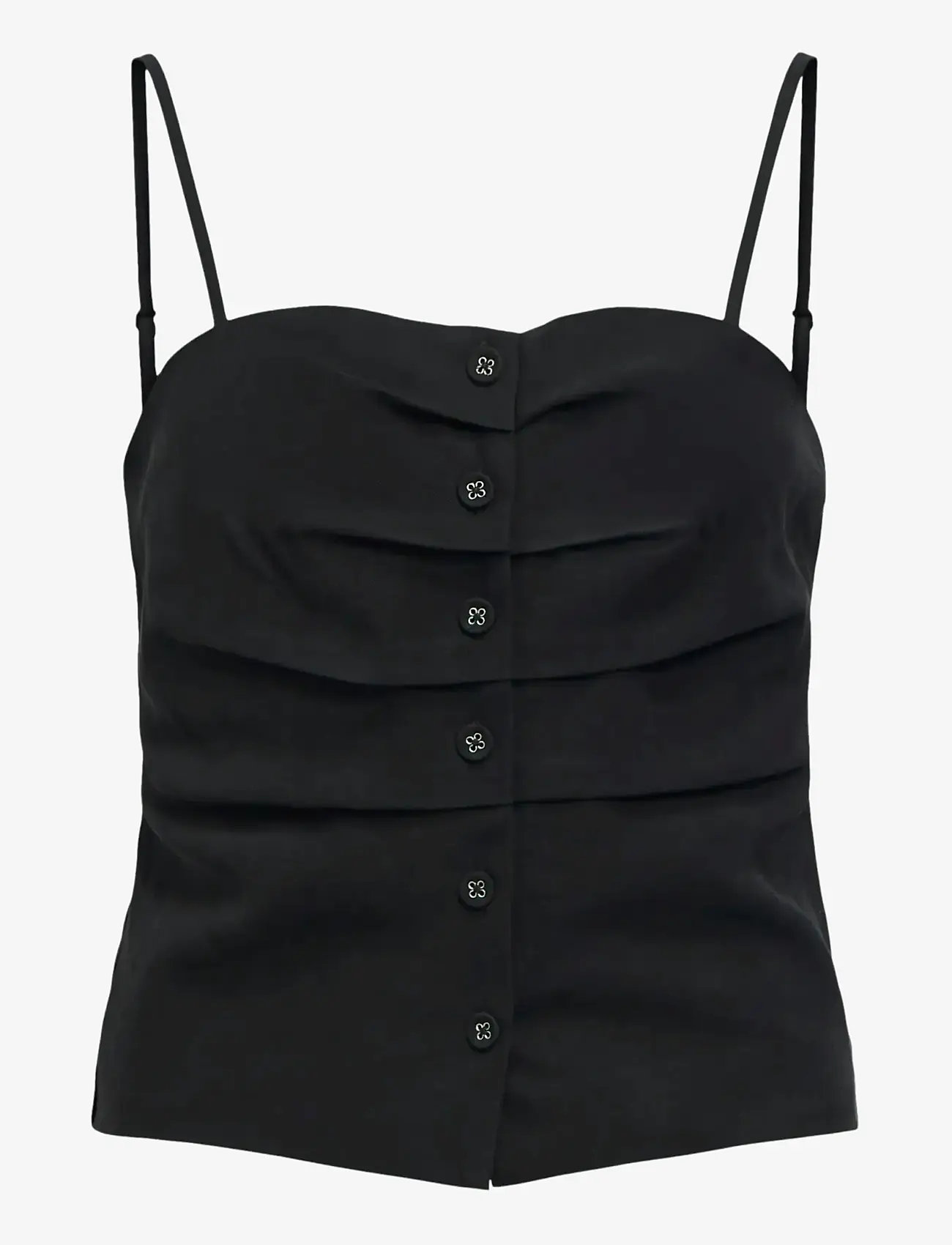 Object - OBJHARRIET L/S TOP E VIP 26 - sleeveless blouses - black - 1