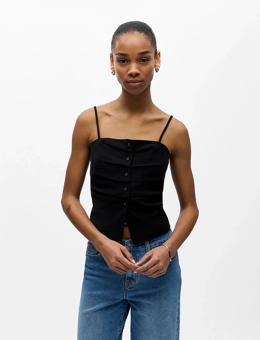 Object - OBJHARRIET L/S TOP E VIP 26 - Ärmellose blusen - black - 3