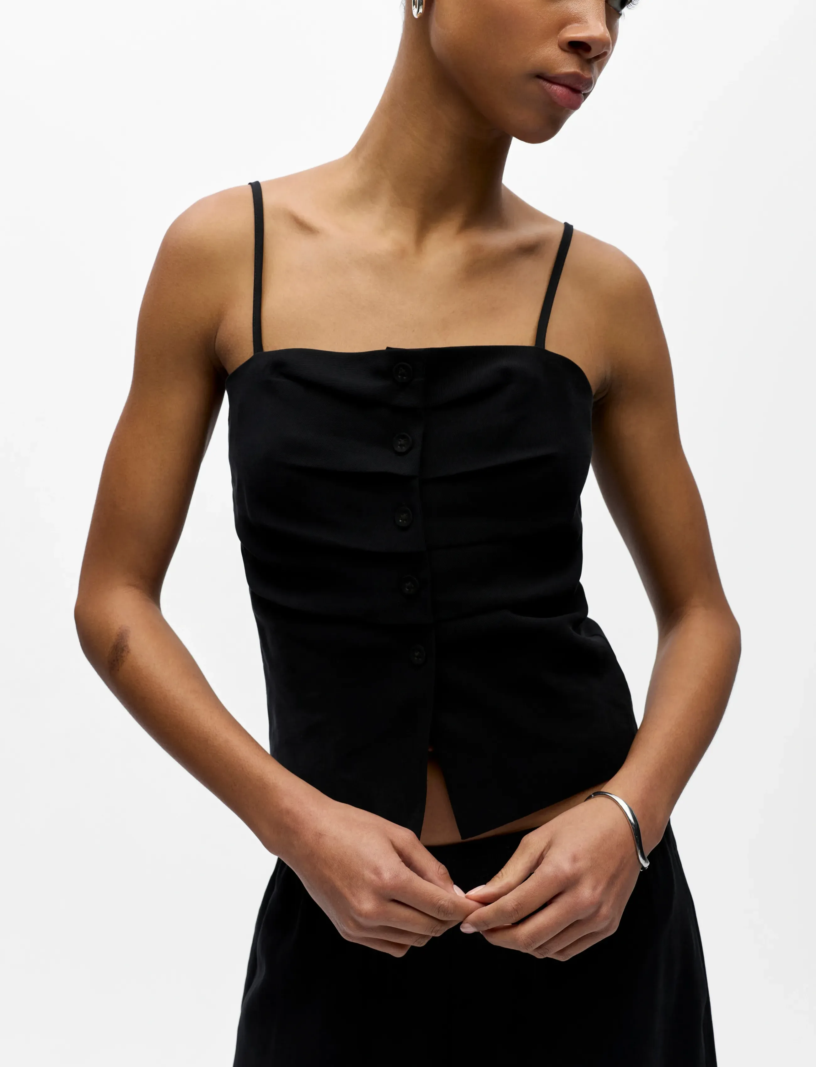Object - OBJHARRIET L/S TOP E VIP 26 - sleeveless blouses - black - 4