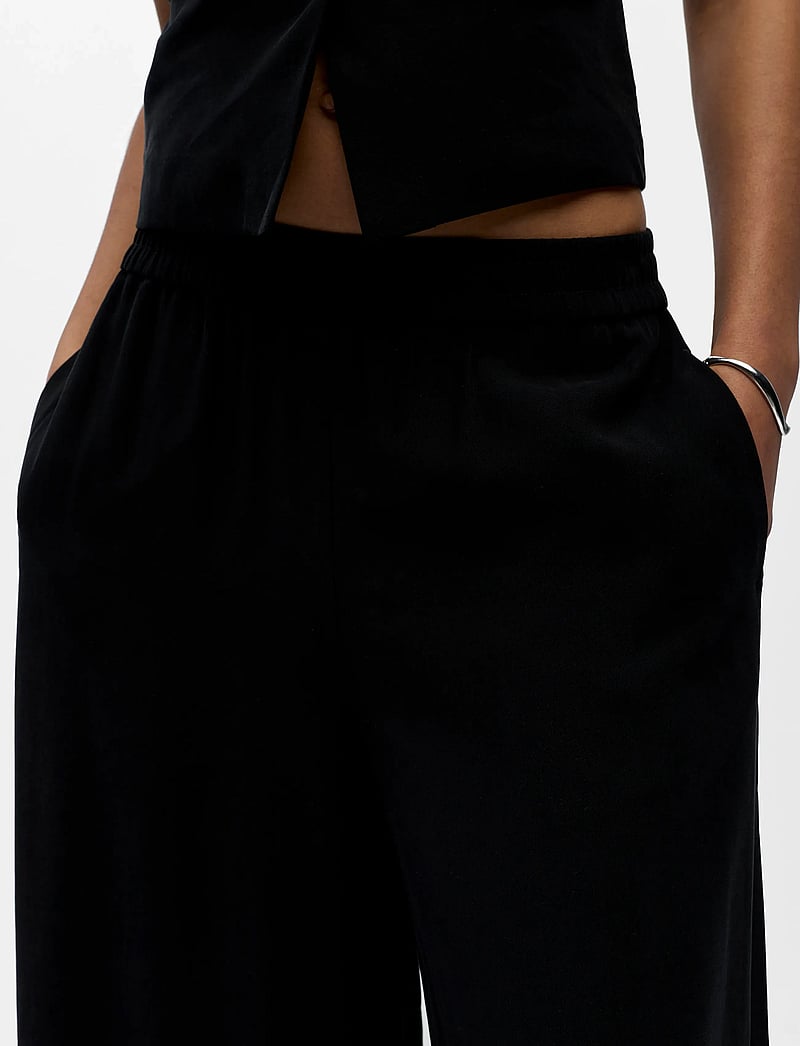 Object - OBJHARRIET MW LO CULOTTE PANT E VIP 26 - culottes - black - 3