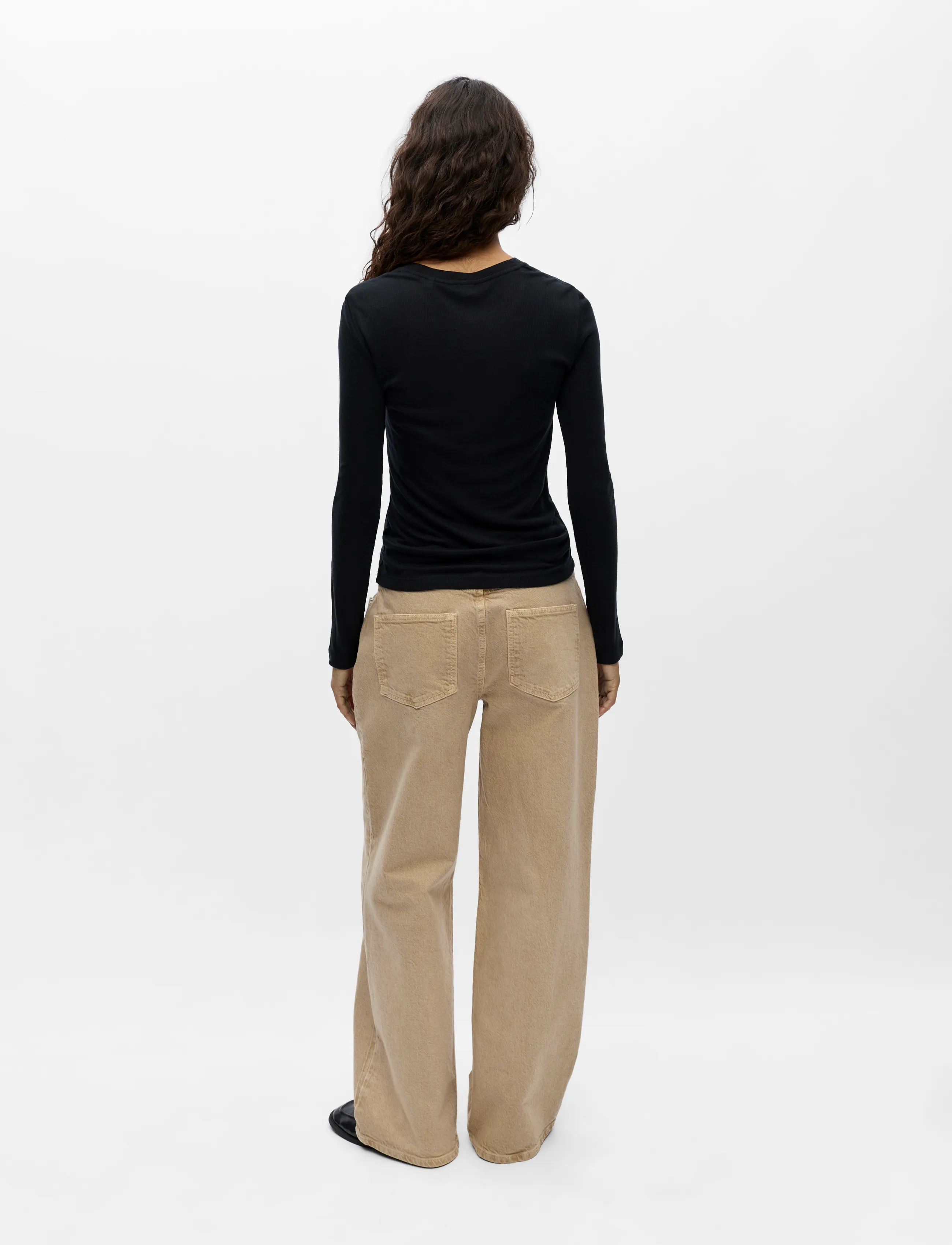 Object - OBJALMA LS RE TOP NOOS - black - 2