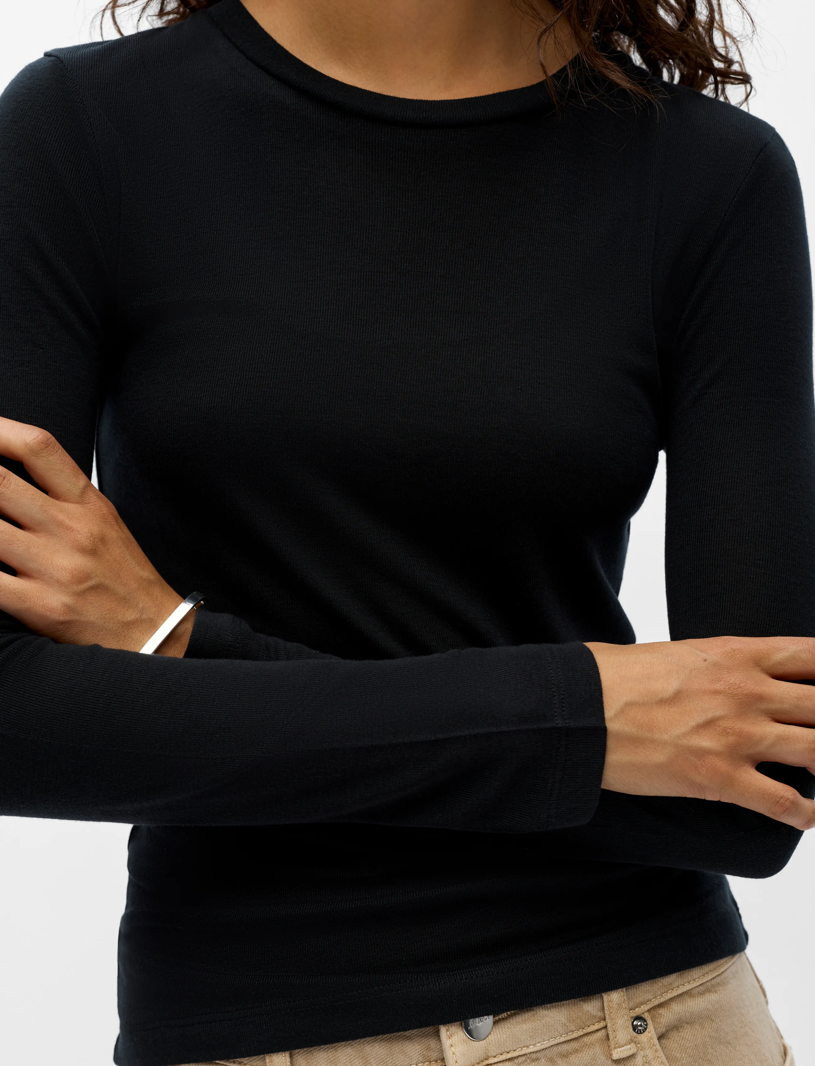 Object - OBJALMA LS RE TOP NOOS - black - 3