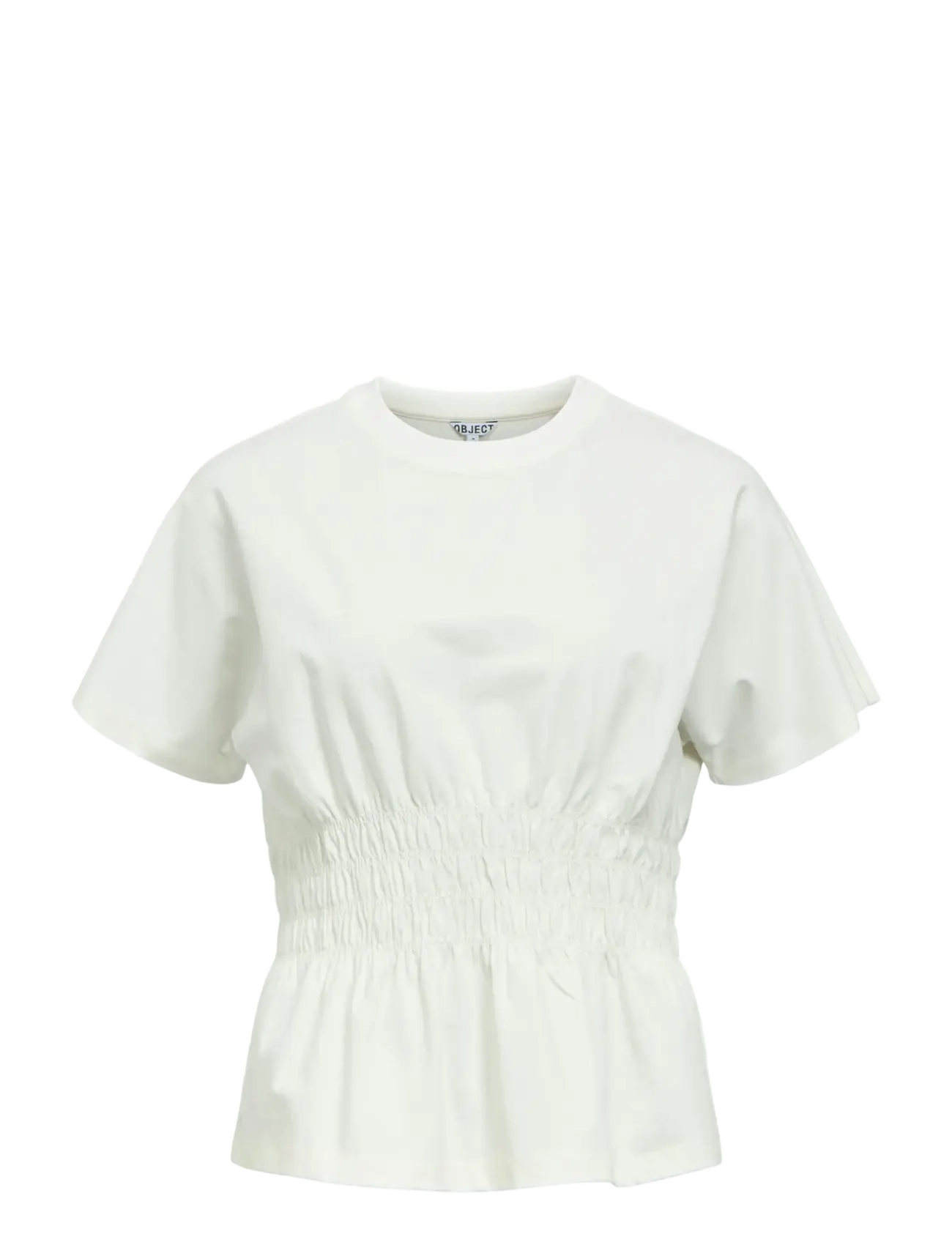 Object OBJSUNA SS SCULPTURE TOP E SP 26 - Blusen & Hemden - BRIGHT WHITE / cream
