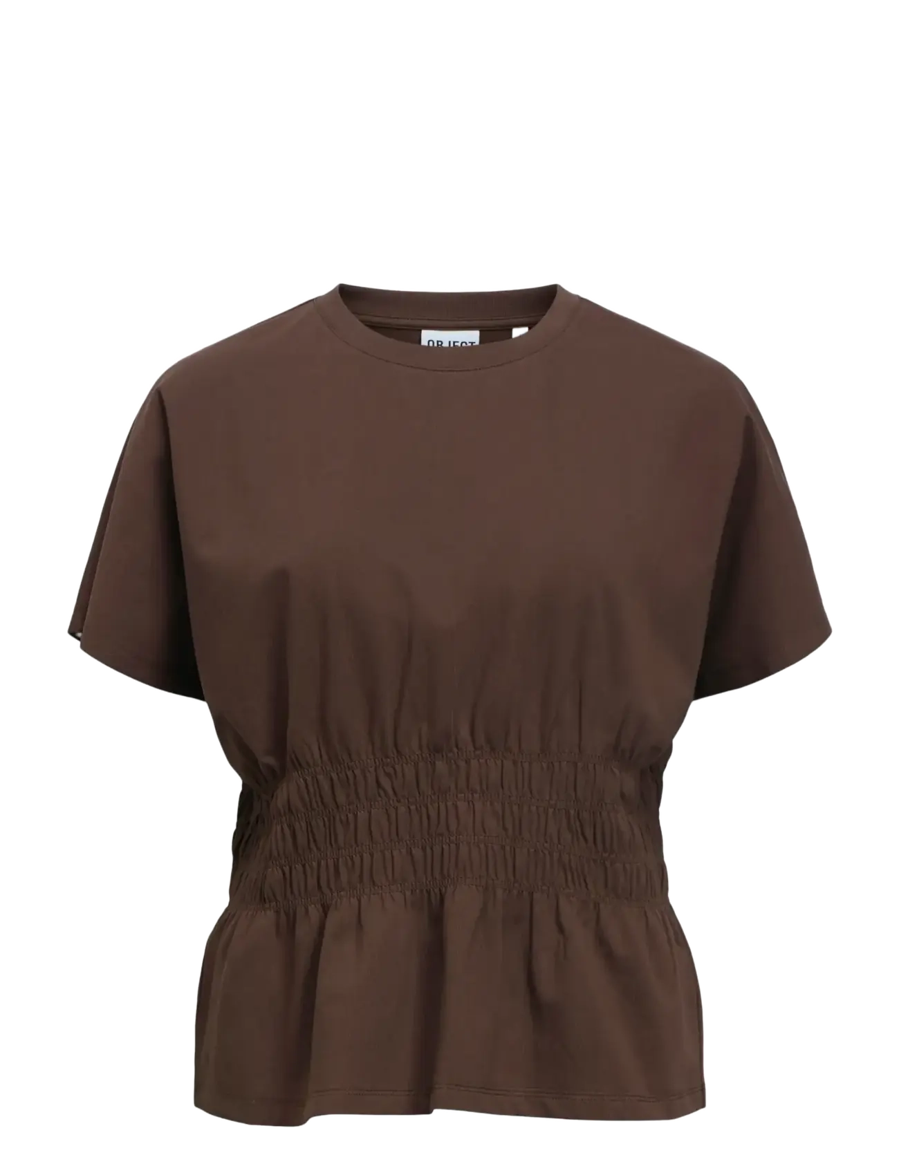 Object OBJSUNA SS SCULPTURE TOP E SP 26 - Blusen & Hemden - SEAL BROWN / brown