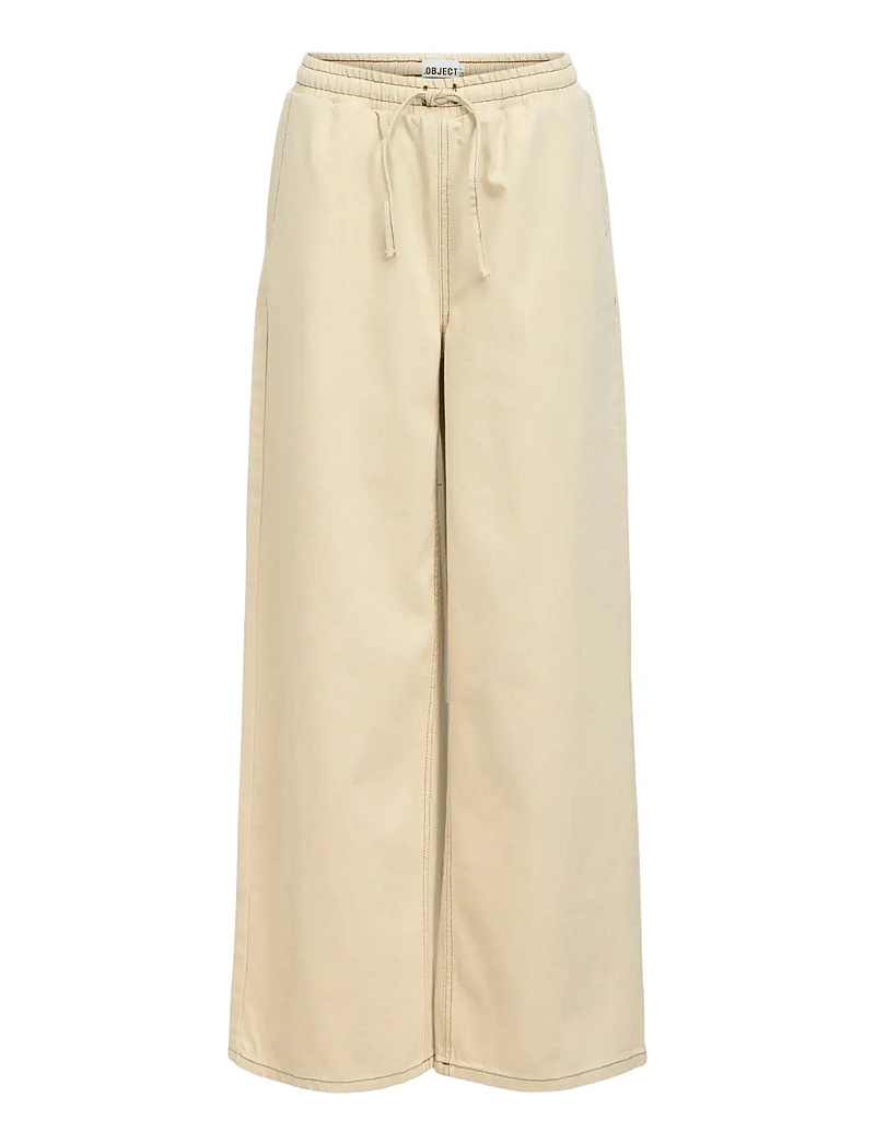 Object - OBJABBIE MW LO JEANS E SP 26 - brede jeans - birch - 1