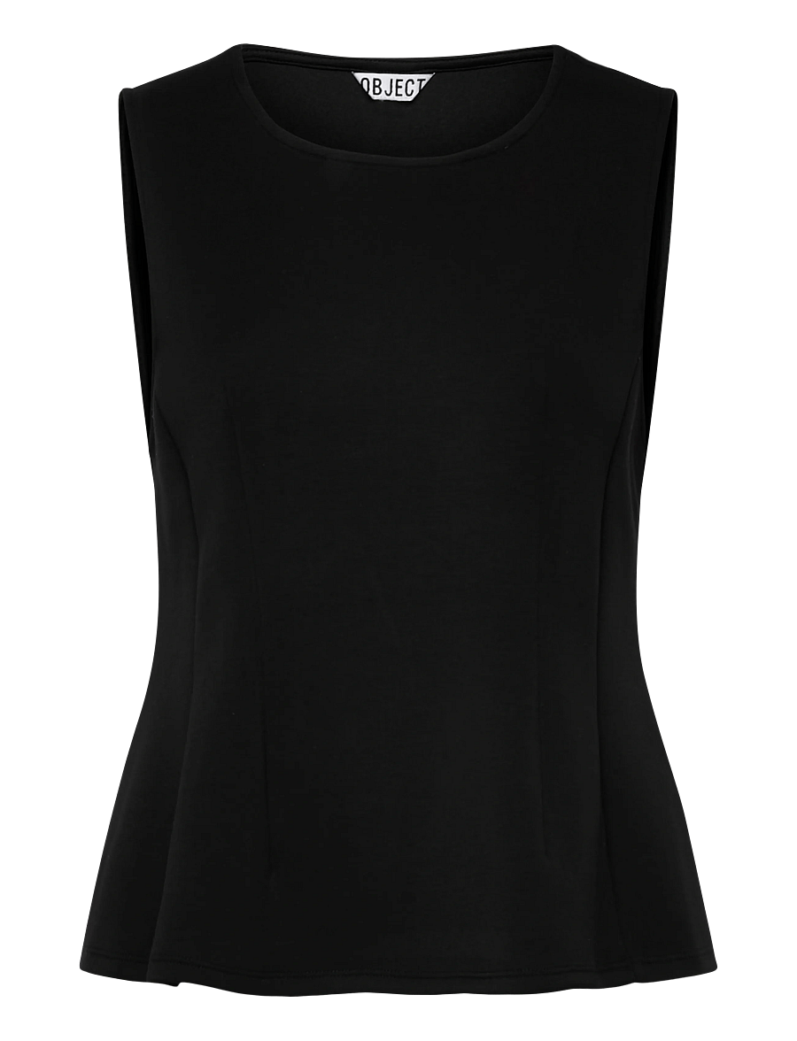 Object - OBJDORINA SL SCULPTURE TOP E SP 26 - topid ja varrukateta alussärgid - black - 1