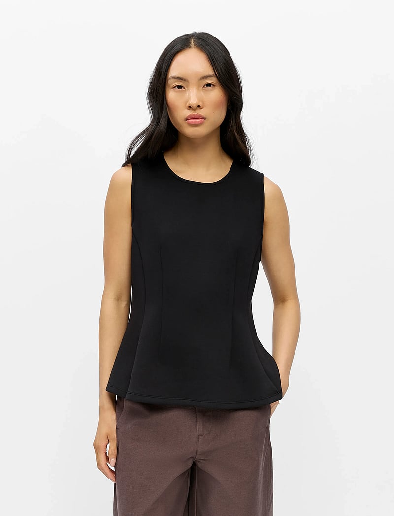 Object - OBJDORINA SL SCULPTURE TOP E SP 26 - Ärmellose tops - black - 5