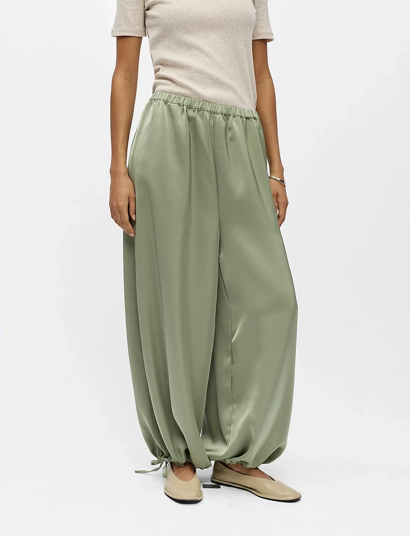 Object - OBJCHILLI SUPER WIDE PANTS E SP 26 - hosen mit weitem bein - tea - 3