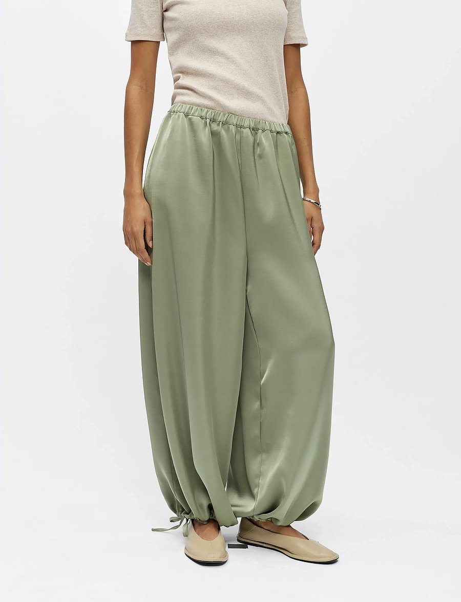 Object - OBJCHILLI SUPER WIDE PANTS E SP 26 - hosen mit weitem bein - tea - 3