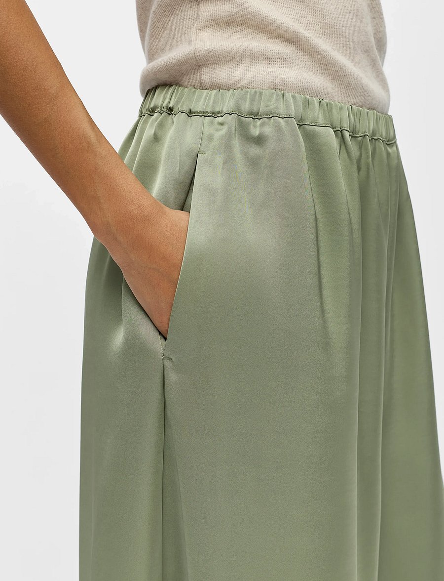 Object - OBJCHILLI SUPER WIDE PANTS E SP 26 - hosen mit weitem bein - tea - 4