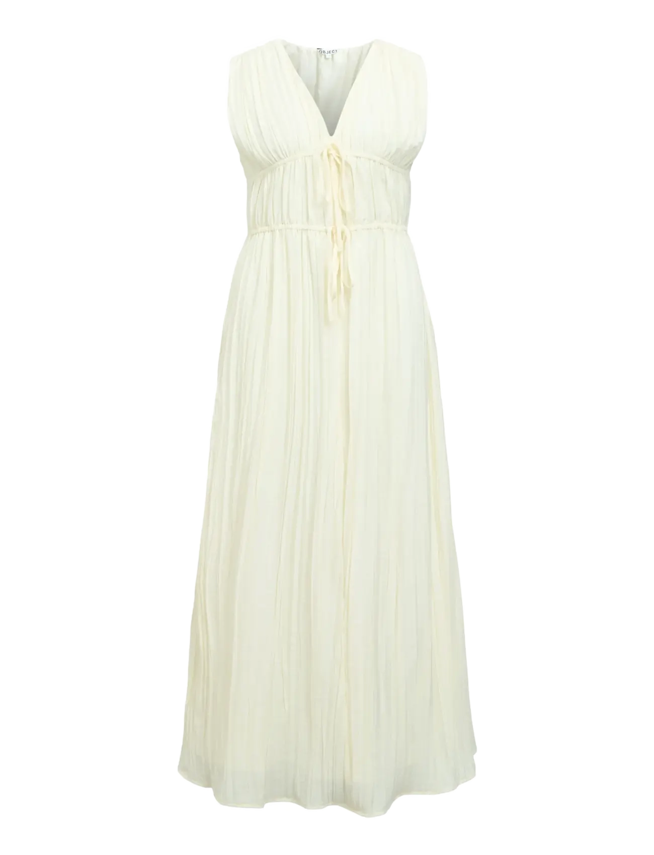OBJECT Objbrea Re S/L Midi Kleid 144 Div Cream - 44 - Damen