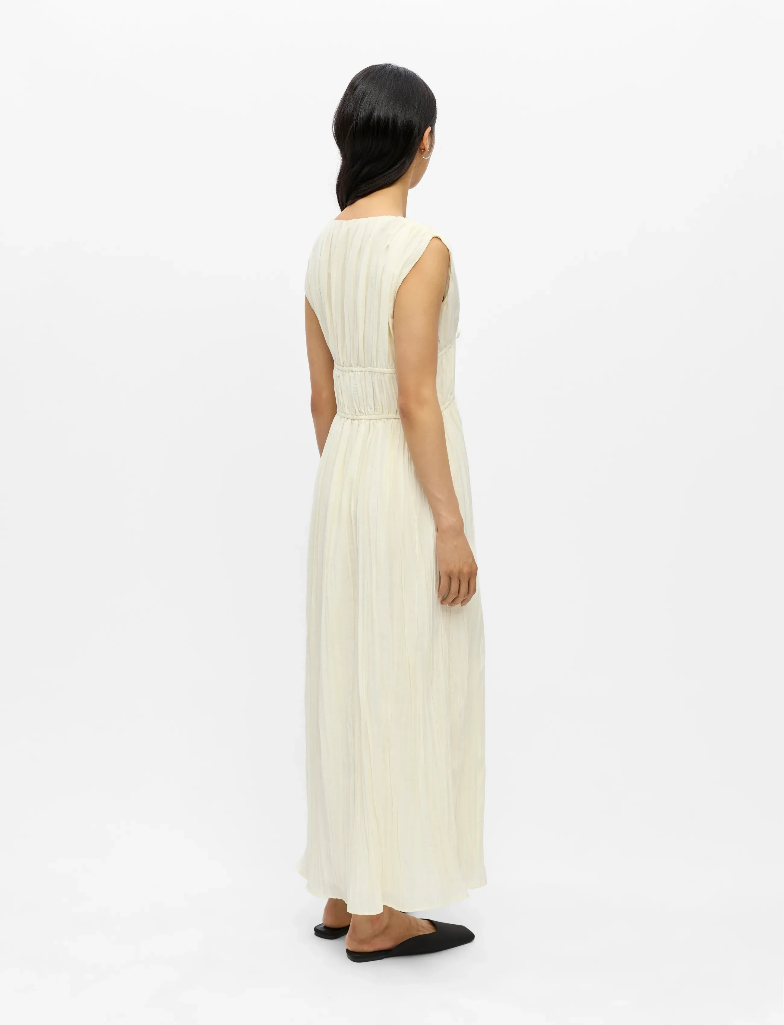 Object - OBJBREA RE S/L MIDI DRESS 144 DIV - midikleider - sandshell - 2