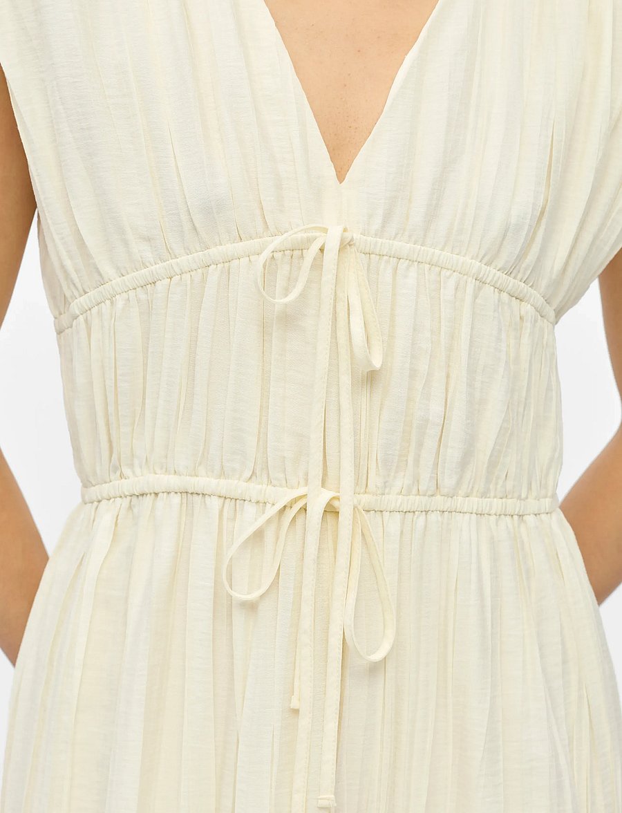Object - OBJBREA RE S/L MIDI DRESS 144 DIV - midikleidid - sandshell - 3