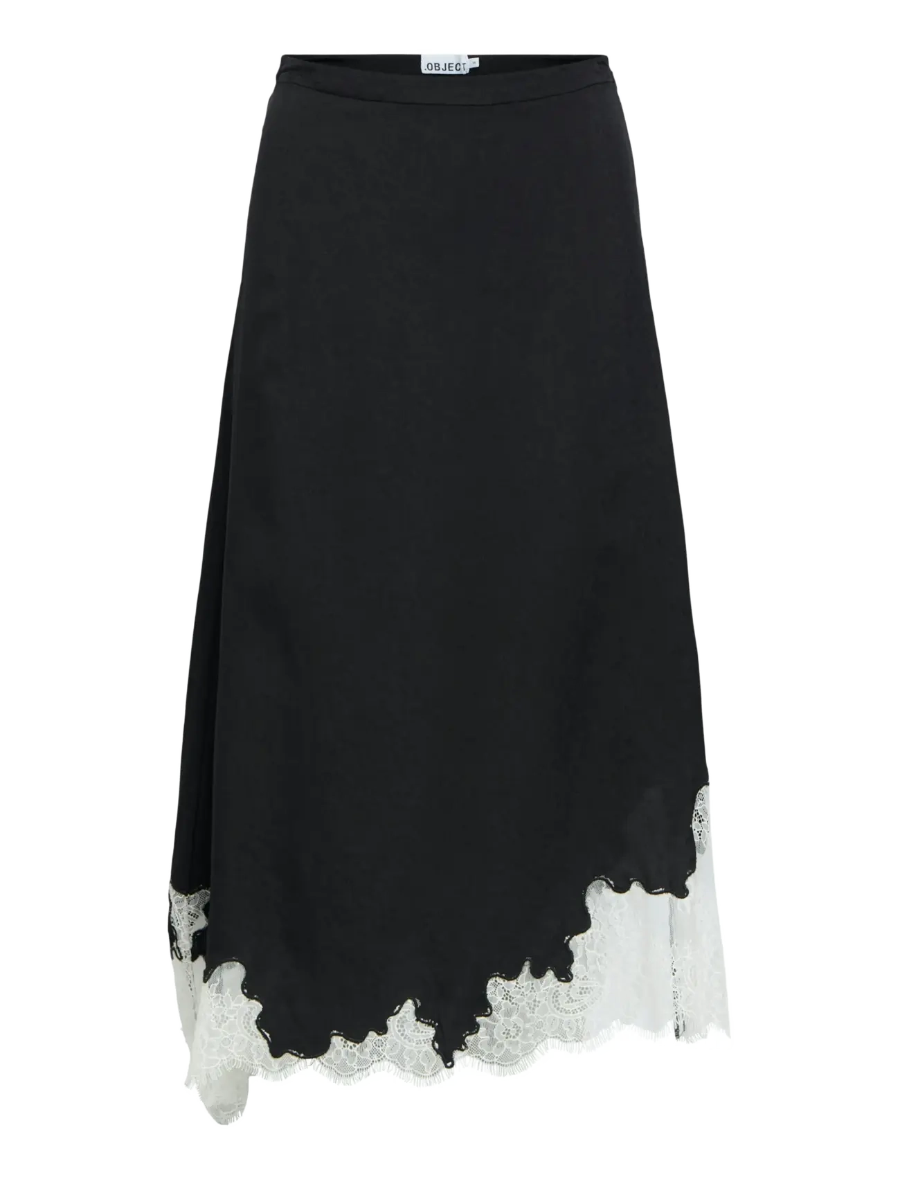 OBJDALME MW LONG LACE SKIRT E AW FAIR 25 - BLACK