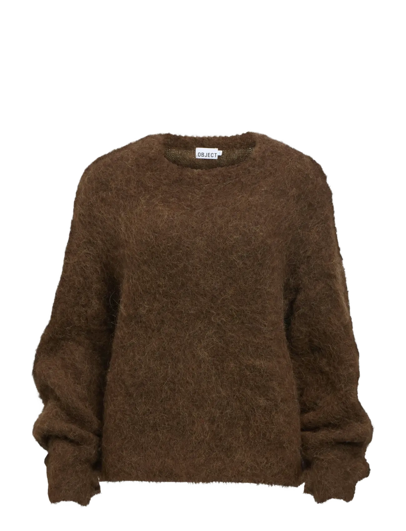 Object OBJHARRY L/S LO KNIT PULLOVER NOOS - Stickat - CARAFE / brown
