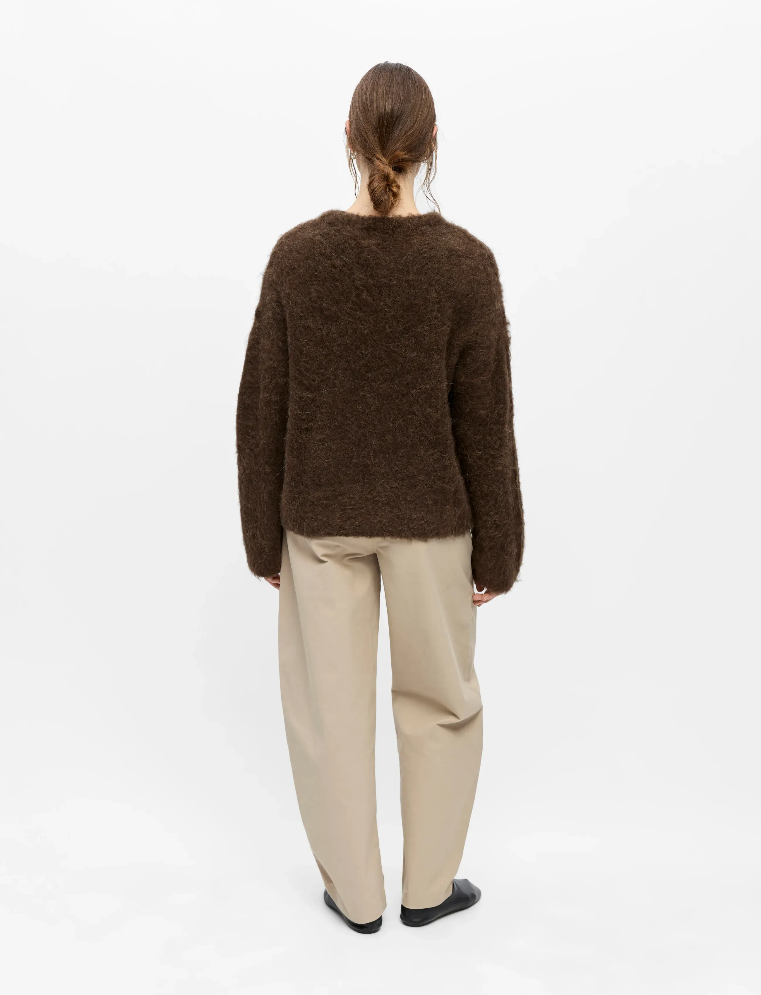 Object - OBJHARRY L/S LO KNIT PULLOVER NOOS - stickade tröjor - carafe - 2