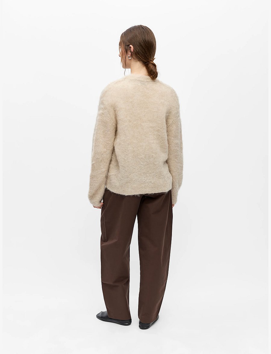 Object - OBJHARRY L/S LO KNIT CARDIGAN NOOS - koftor - birch - 2