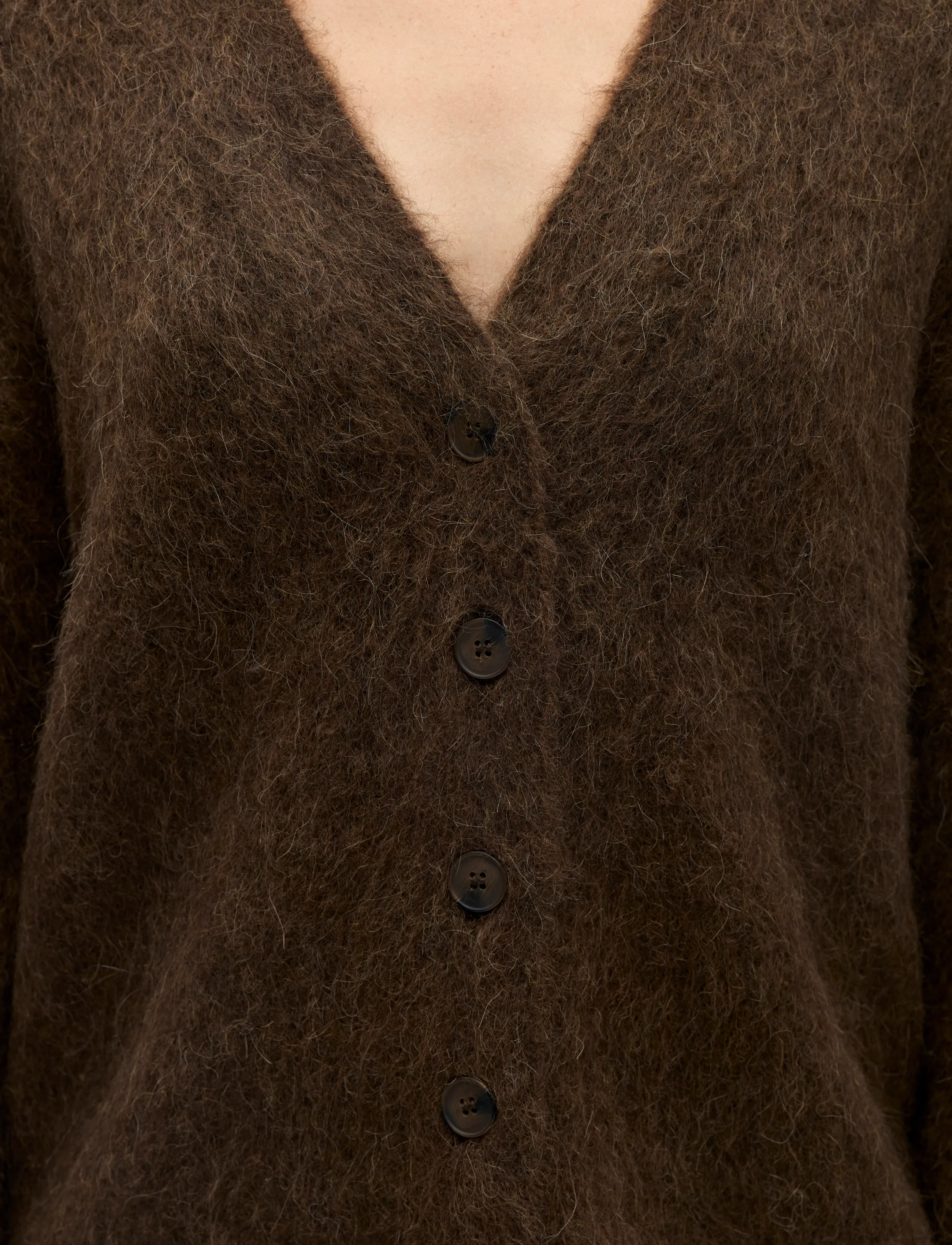 Object - OBJHARRY L/S LO KNIT CARDIGAN NOOS - koftor - carafe - 3