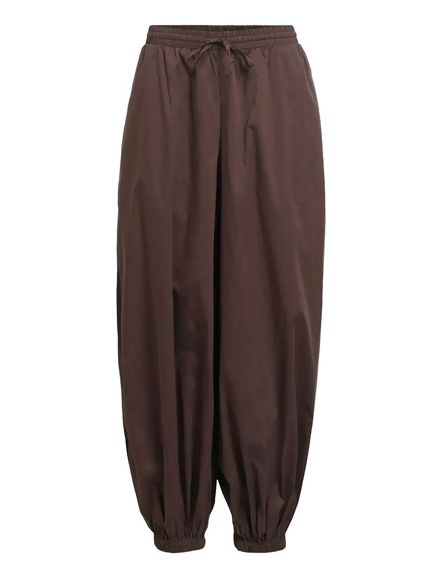 Object - OBJPAIGE HAREM PANT E DIV - barrel püksid - seal brown - 1
