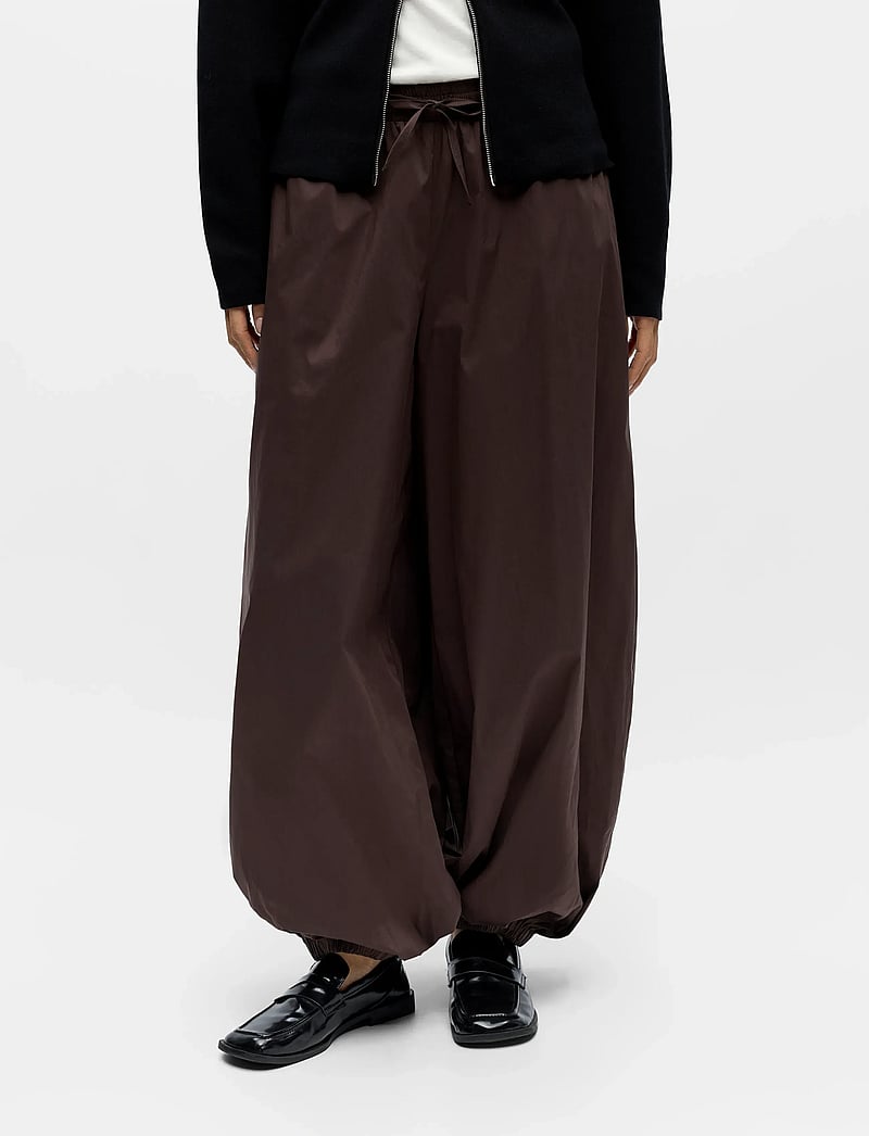 Object - OBJPAIGE HAREM PANT E DIV - barrel-hosen - seal brown - 0