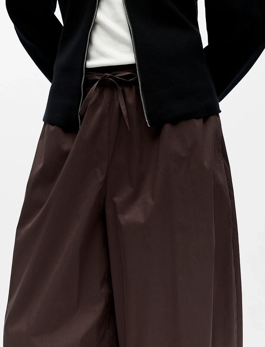 Object - OBJPAIGE HAREM PANT E DIV - barrel püksid - seal brown - 4