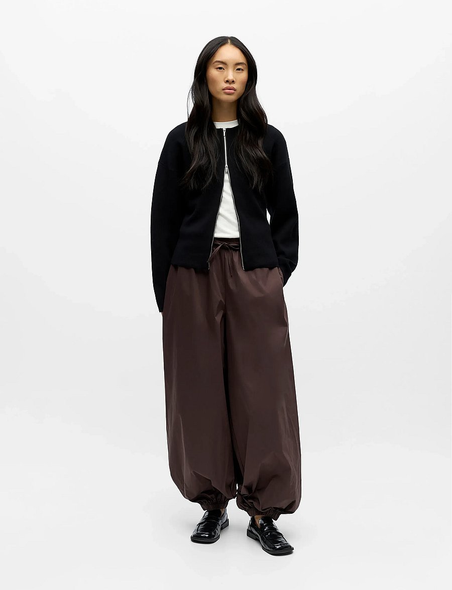 Object - OBJPAIGE HAREM PANT E DIV - barrel püksid - seal brown - 5