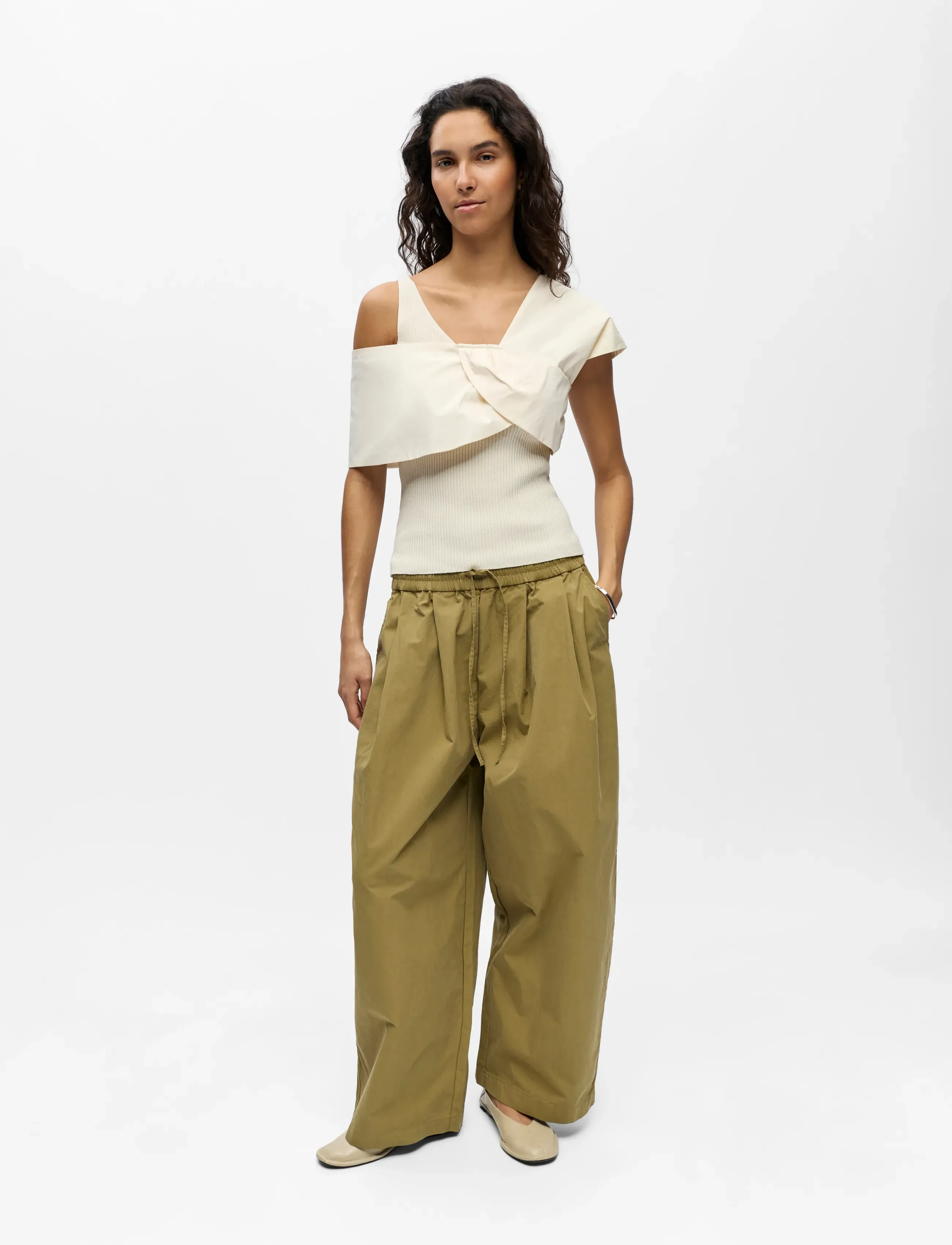 Object - OBJBETZY S/S RE KNIT TOP 145 - birch - 4