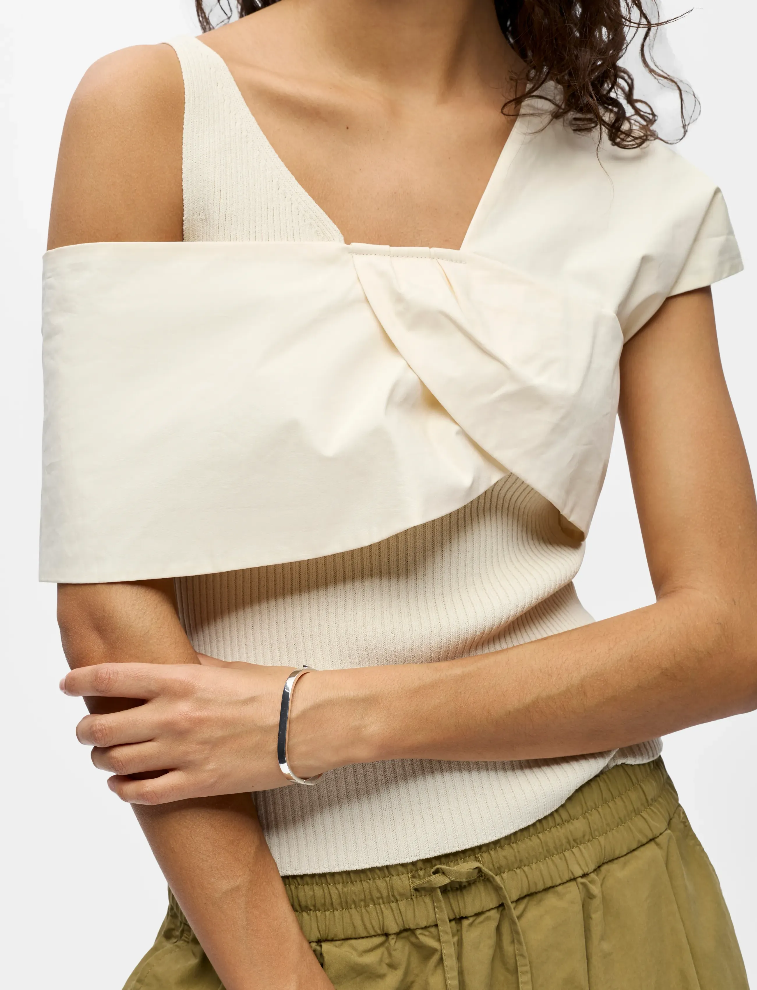 Object - OBJBETZY S/S RE KNIT TOP 145 - birch - 5