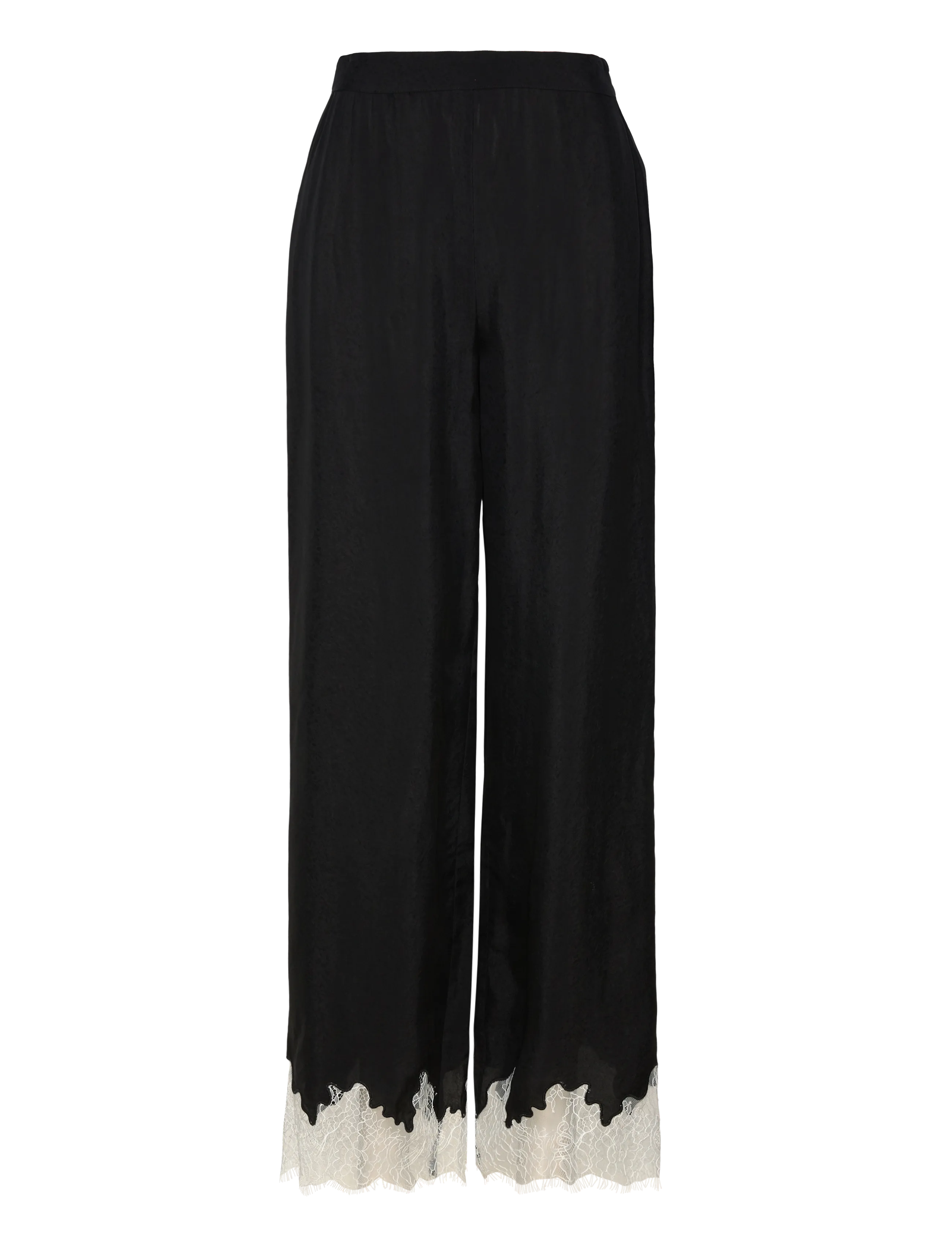 Object - OBJDALME MW LACE PANTS E AW FAIR - peoriided outlet-hindadega - black - 1