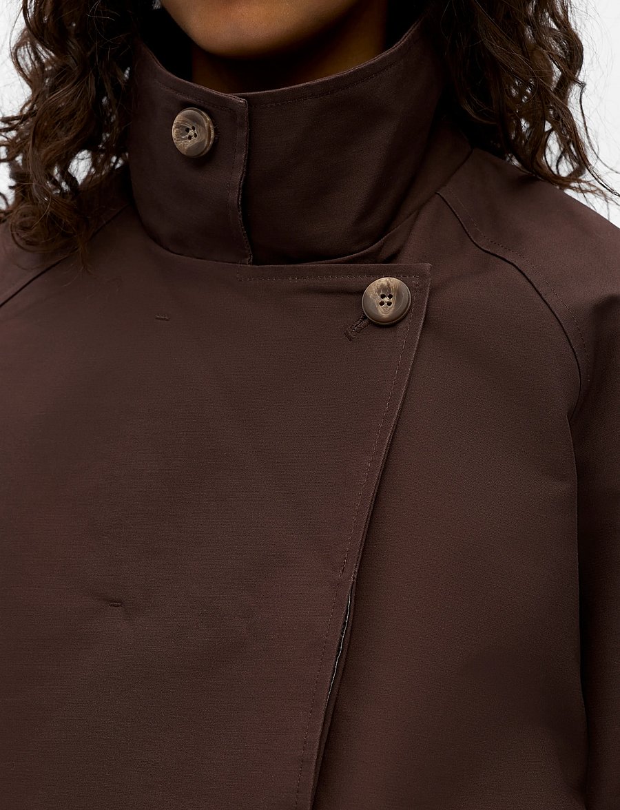 Object - OBJGERDA L/S LO SHORT JACKET DIV - kevadjoped - seal brown - 3