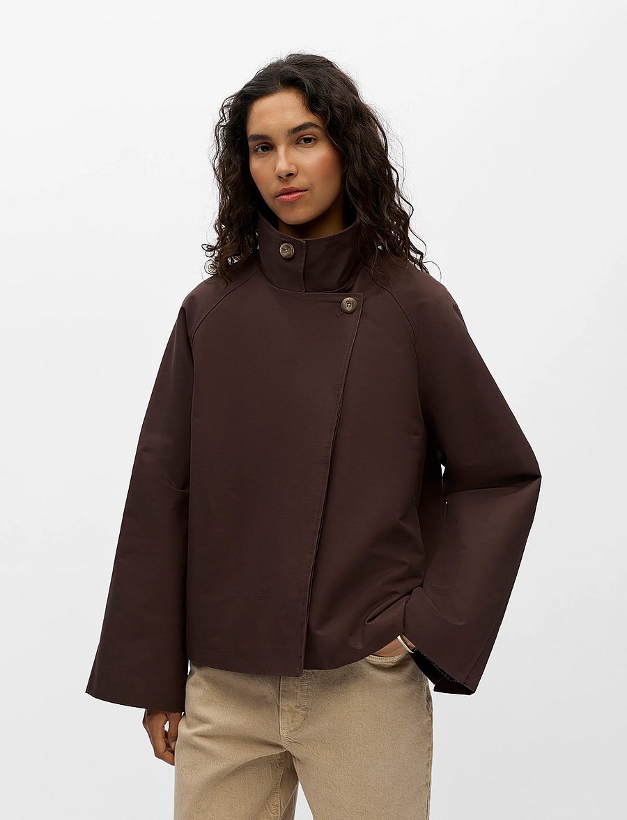 Object - OBJGERDA L/S LO SHORT JACKET DIV - kevadjoped - seal brown - 4