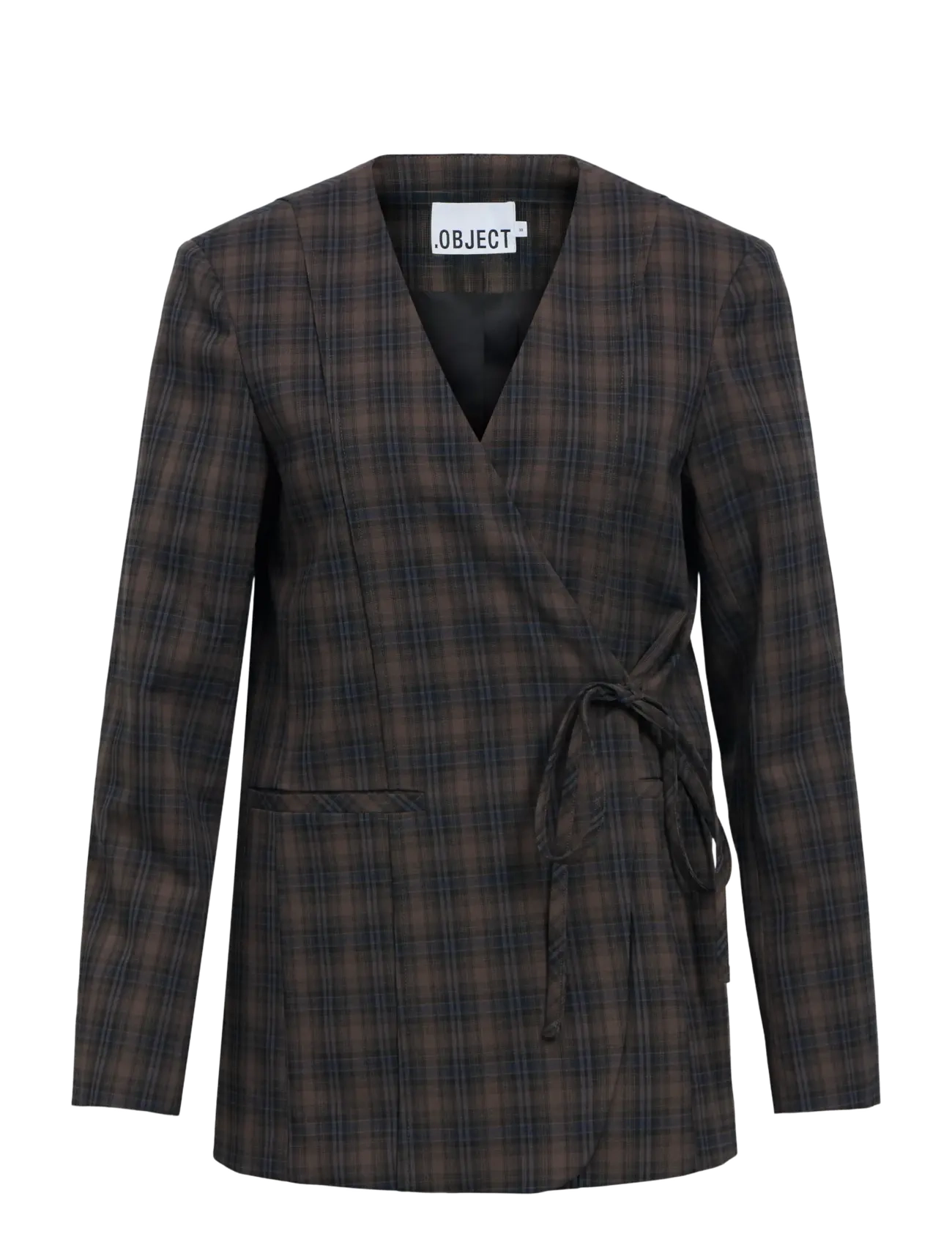 Object OBJSOLEY RE TIE BLAZER 146 - Kläder - CARAFE / brown
