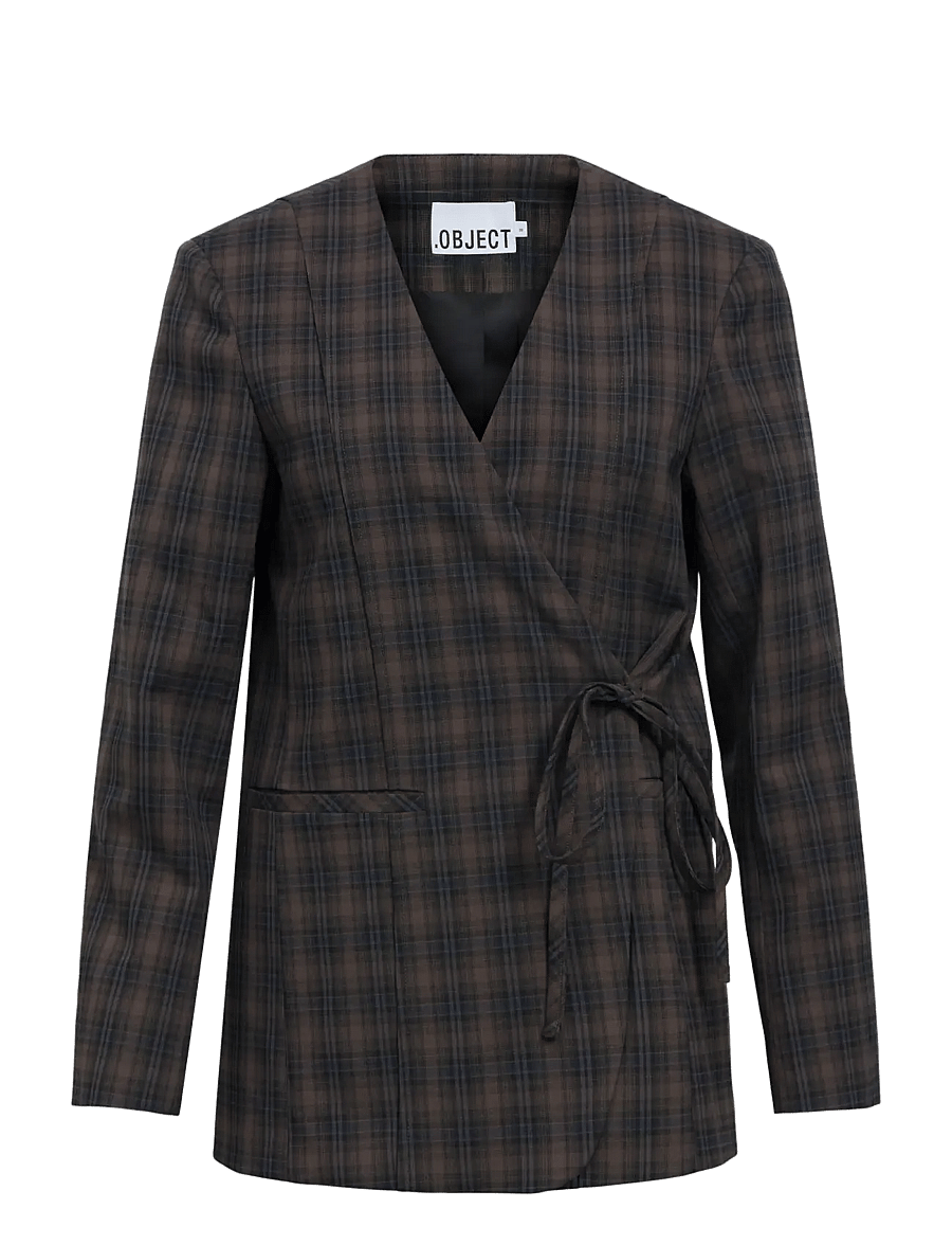 Object - OBJSOLEY RE TIE BLAZER 146 - kavajer med skärp - carafe - 1