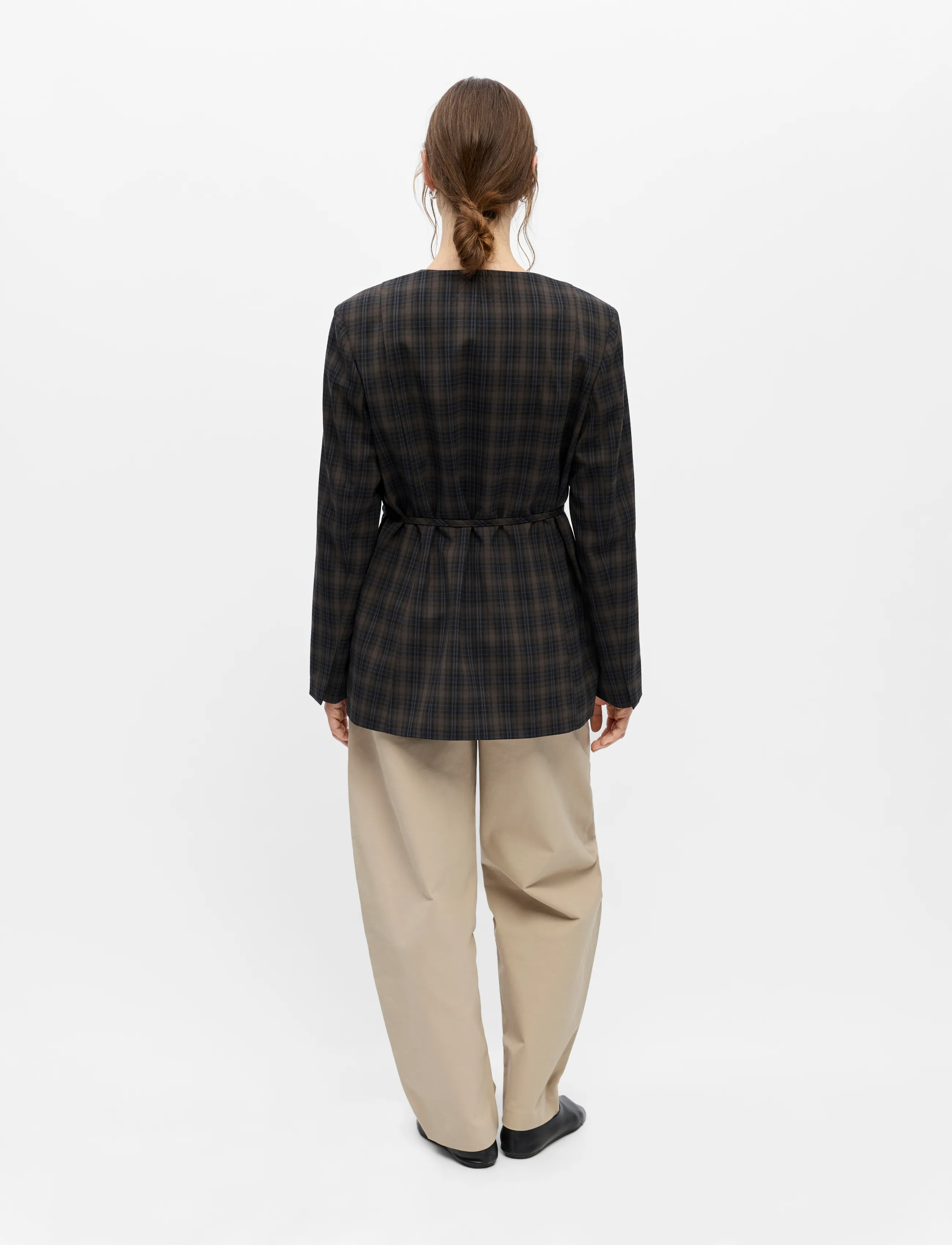 Object - OBJSOLEY RE TIE BLAZER 146 - kavajer med skärp - carafe - 2