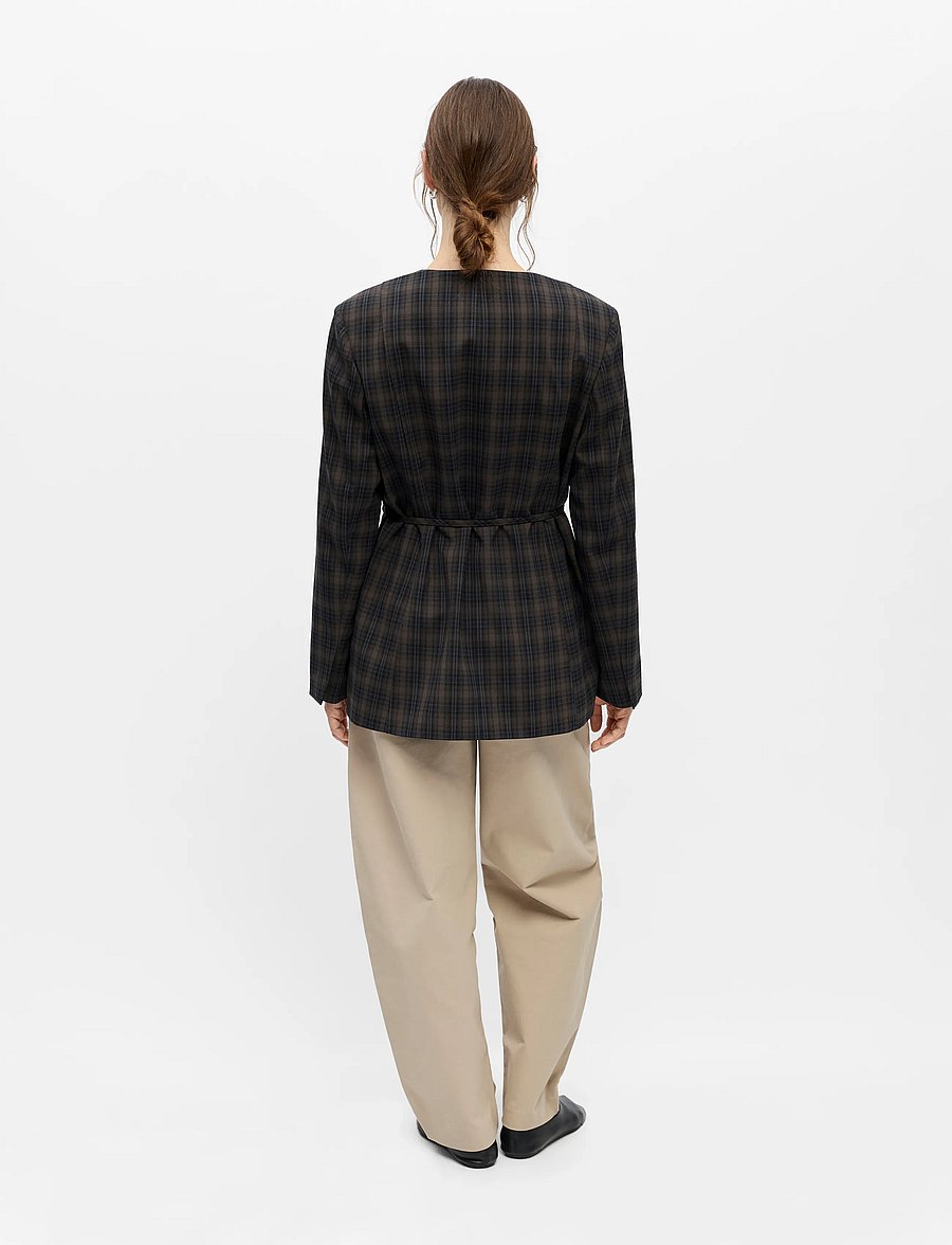 Object - OBJSOLEY RE TIE BLAZER 146 - kavajer med skärp - carafe - 2