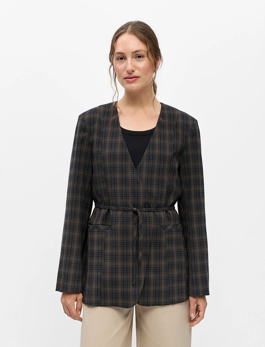 Object - OBJSOLEY RE TIE BLAZER 146 - kavajer med skärp - carafe - 3
