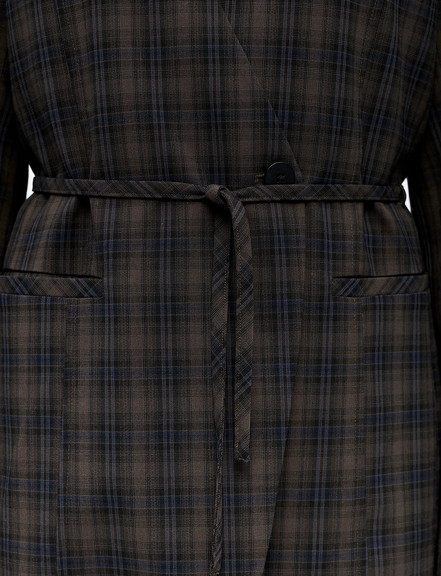 Object - OBJSOLEY RE TIE BLAZER 146 - kavajer med skärp - carafe - 4