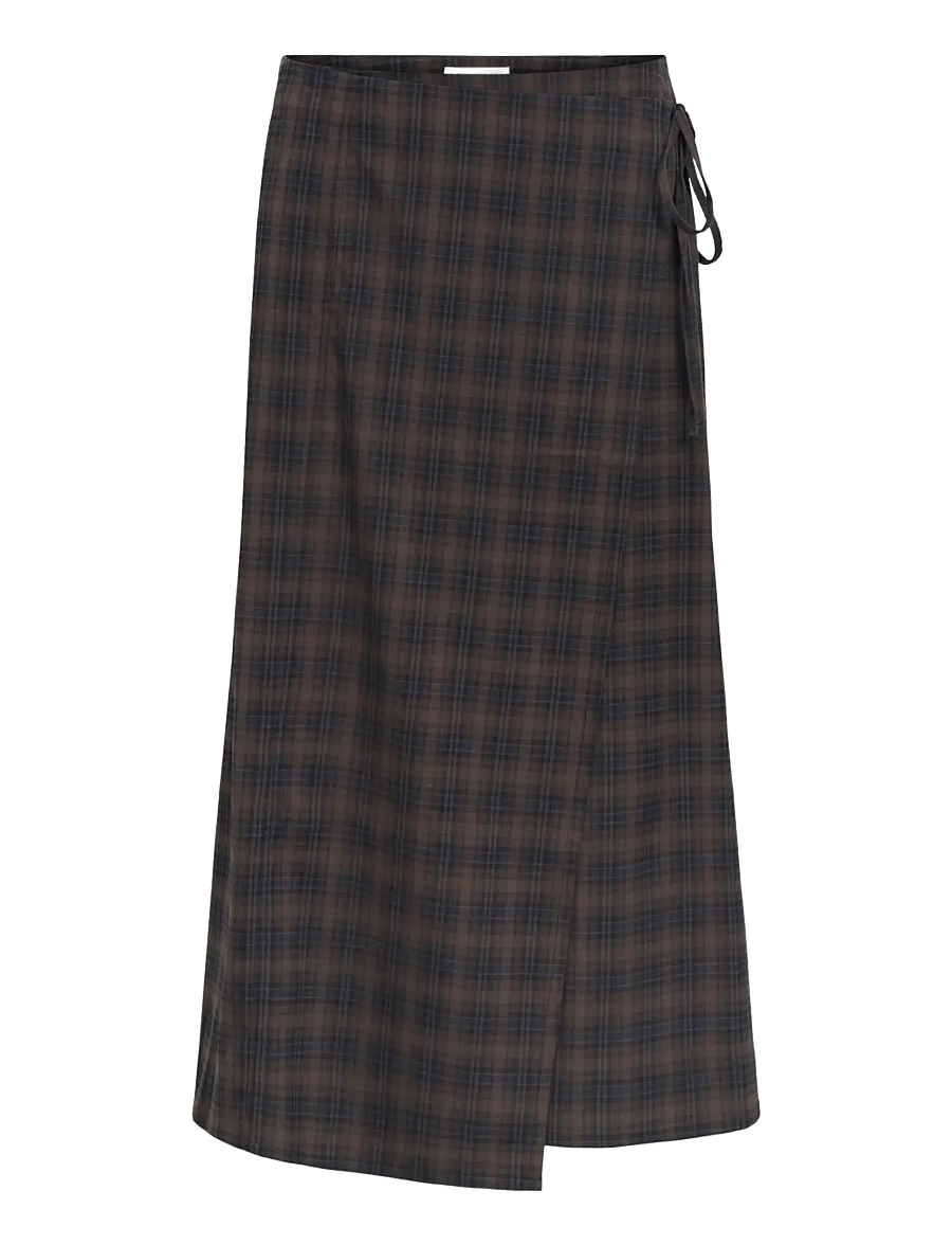 Object - OBJSOLEY REESE RE MIDI WRAP SKIRT 146 - slå-om-nederdele - carafe - 1