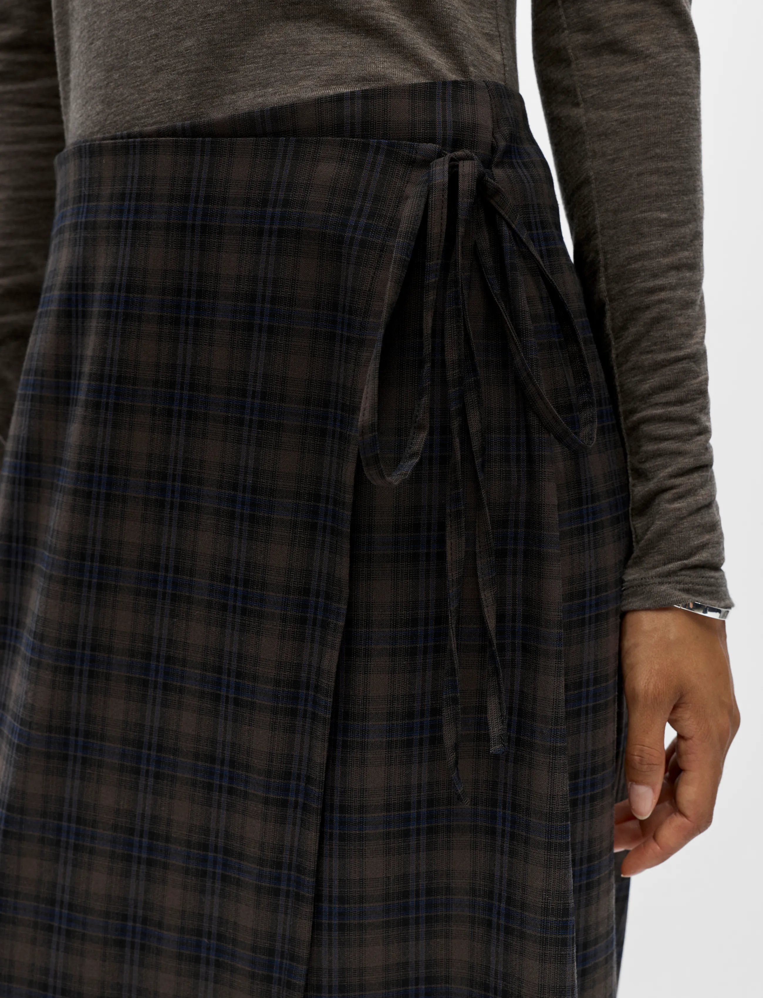 Object - OBJSOLEY REESE RE MIDI WRAP SKIRT 146 - slå-om-nederdele - carafe - 4
