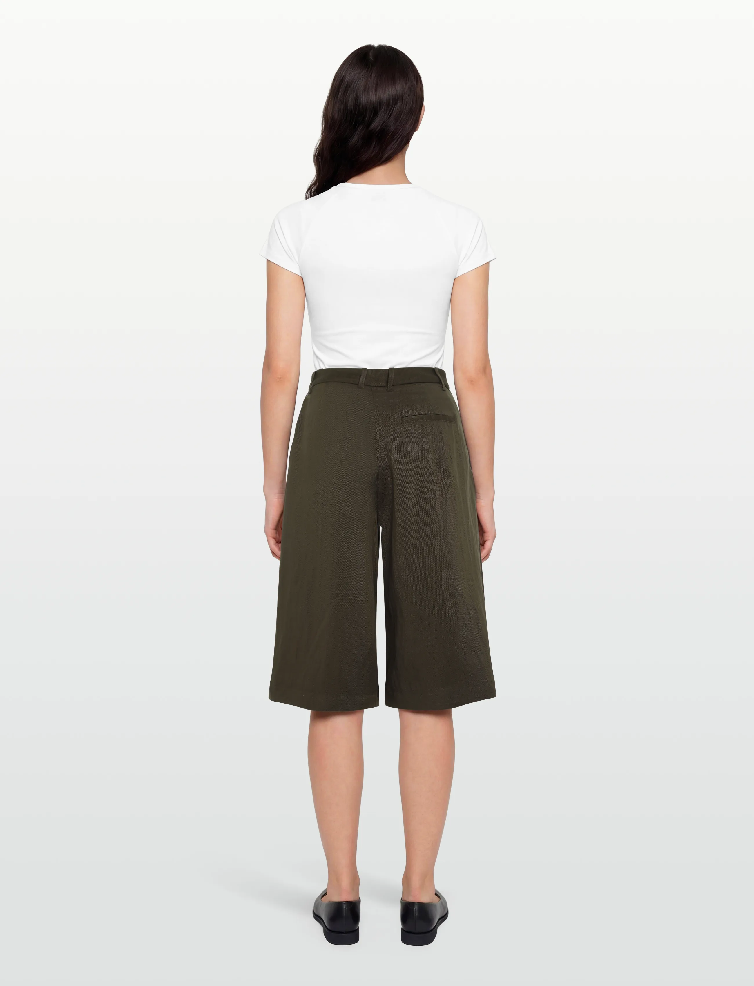 Object - OBJNOLIA LO MW WRAP BAMUDA SHORTS 146 - bermuda püksid - seal brown - 4