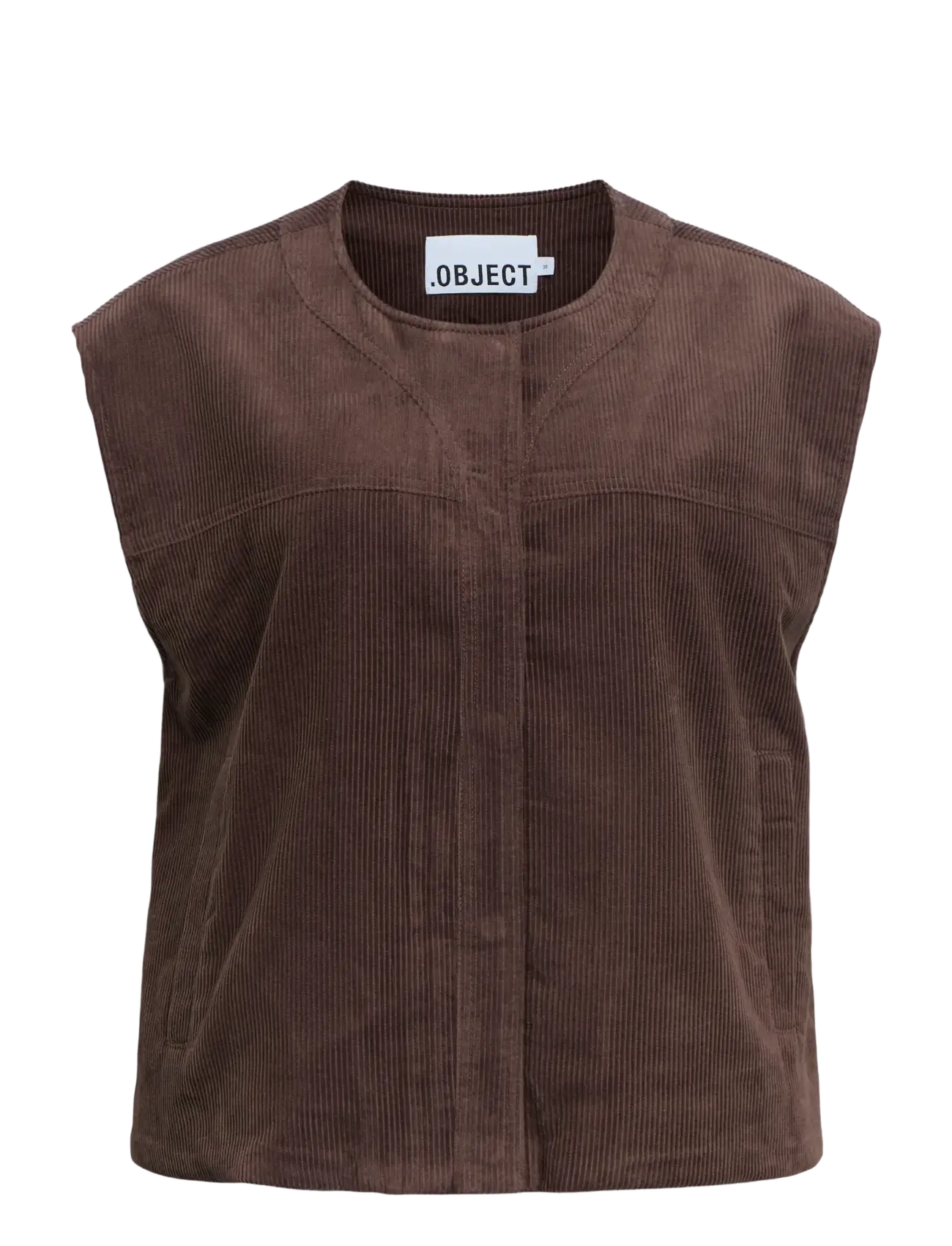 Object OBJPELLA LO WAISTCOAT 146 - Object - SEAL BROWN / brown